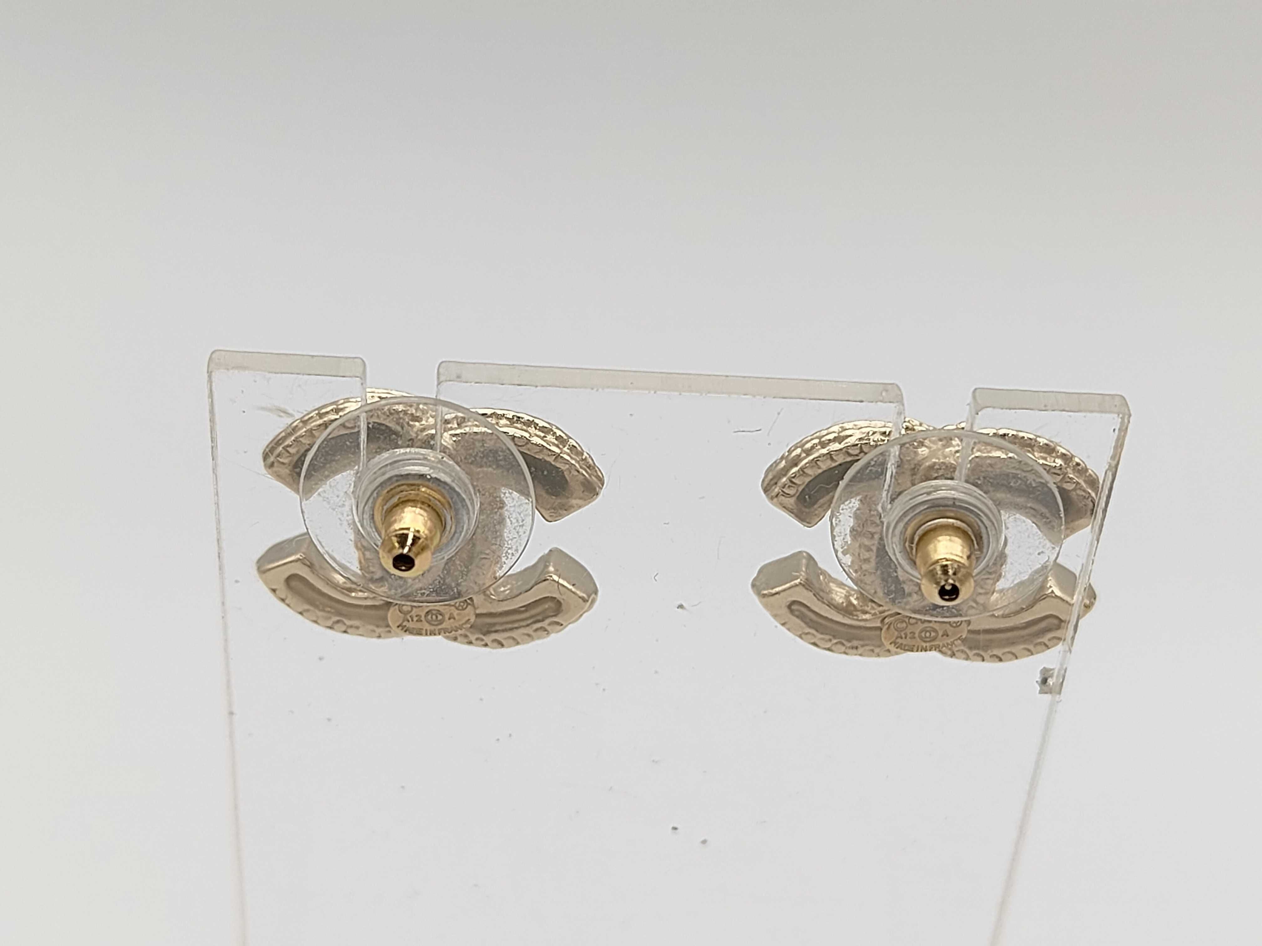 CC logo earrings — view 2