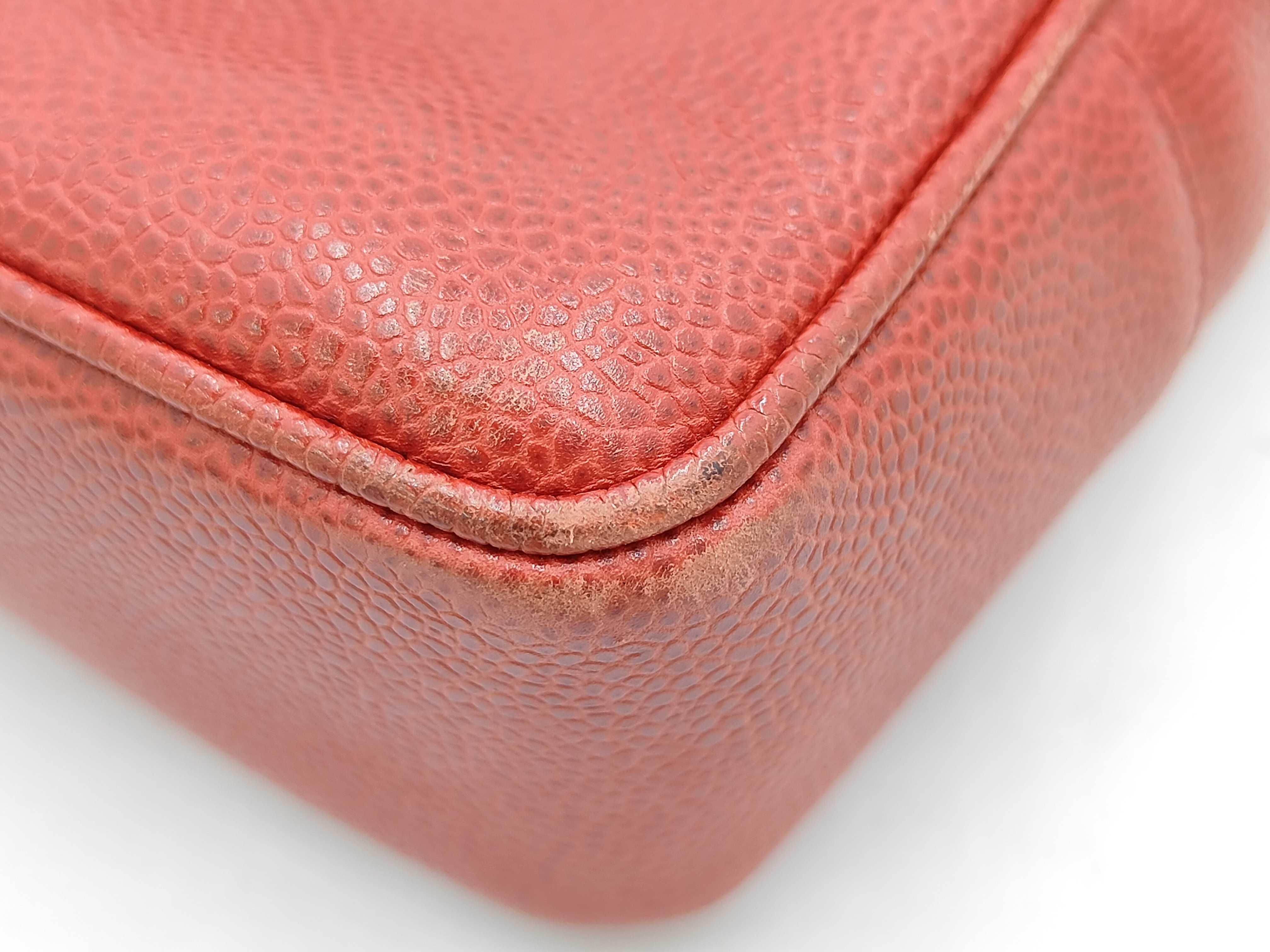 Coco Mark Caviar Skin Chain Tote Bag — view 7