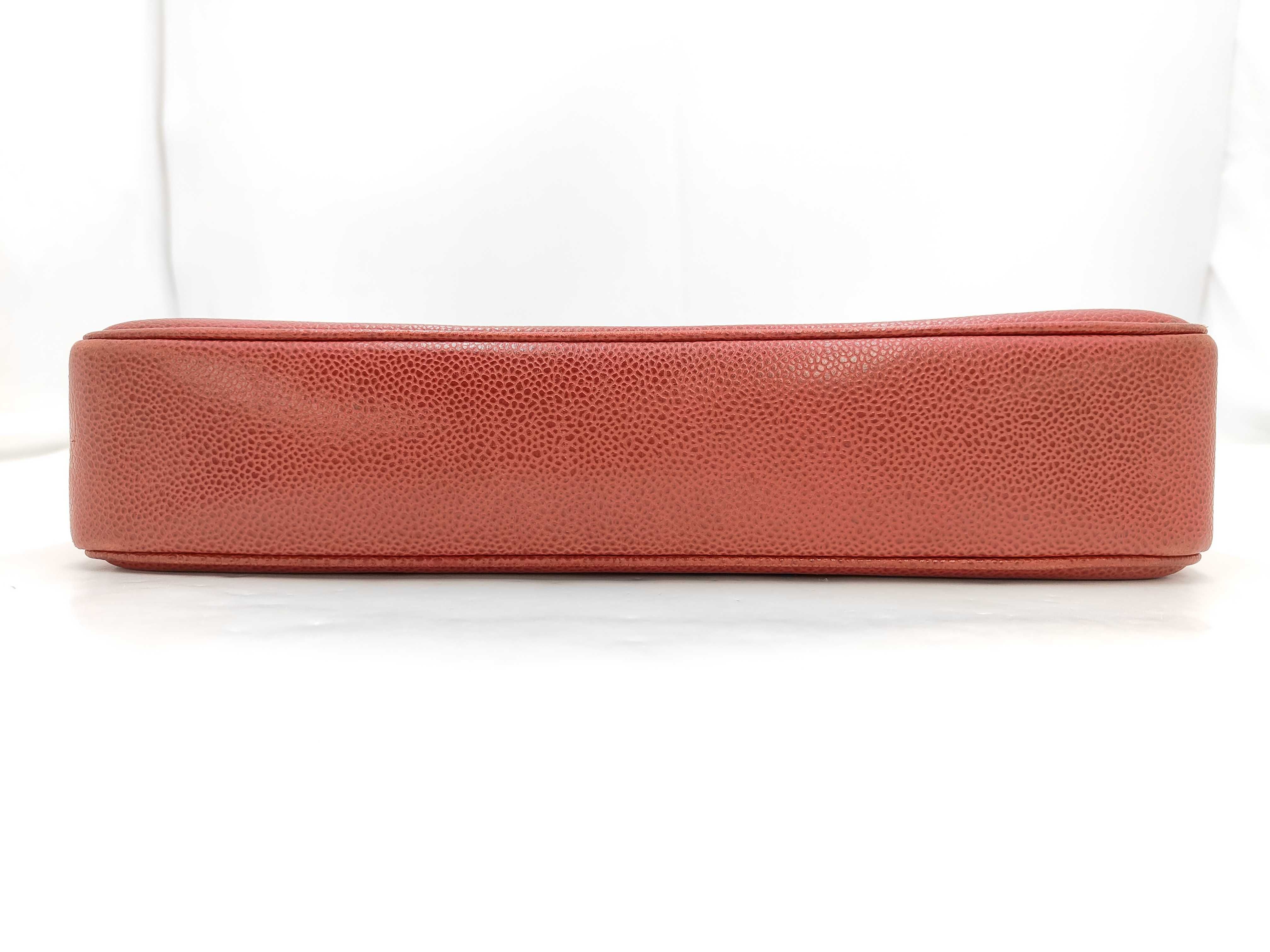 Coco Mark Caviar Skin Chain Tote Bag — view 8