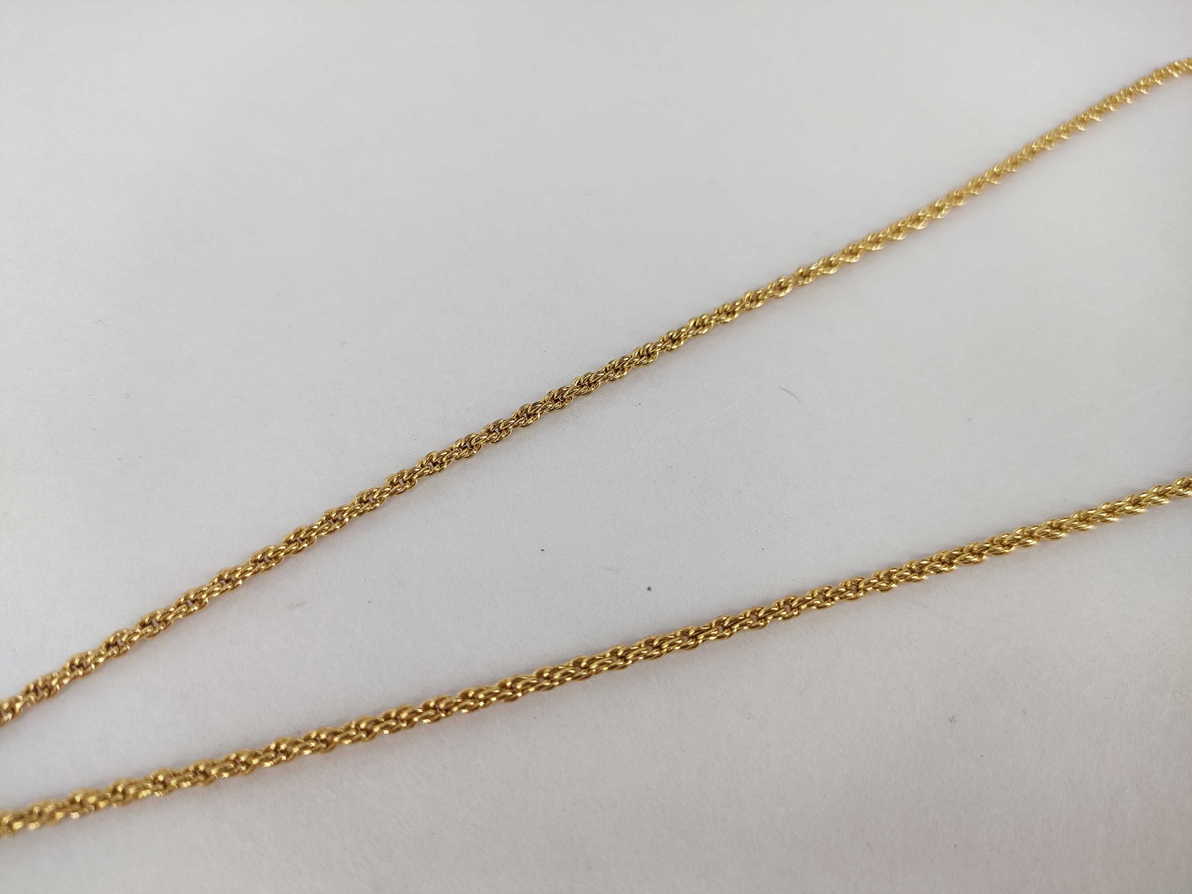 CD Logo Necklace GP Gold Scratches Necklace — view 7