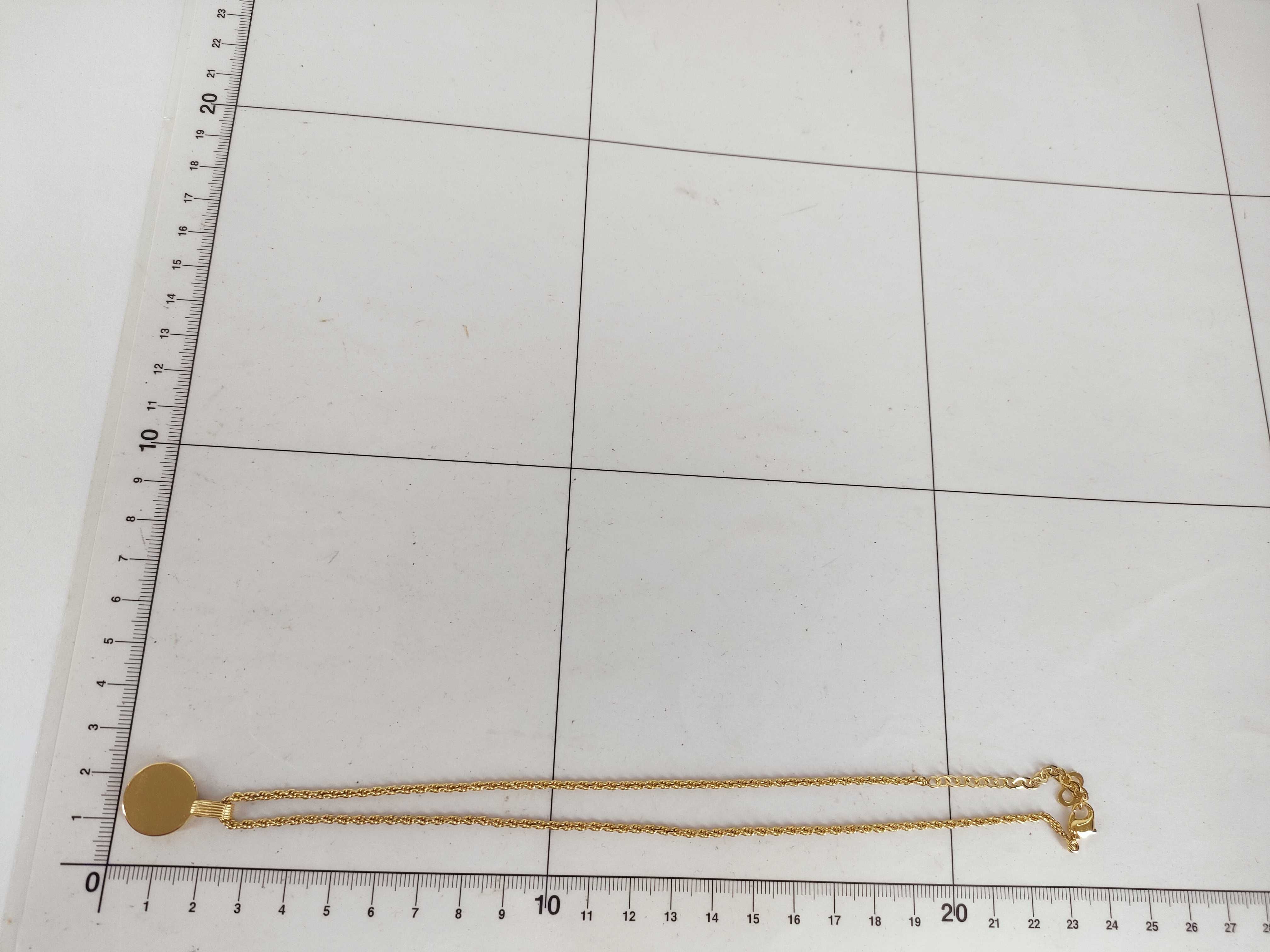 CD Logo Necklace GP Gold Scratches Necklace — view 10