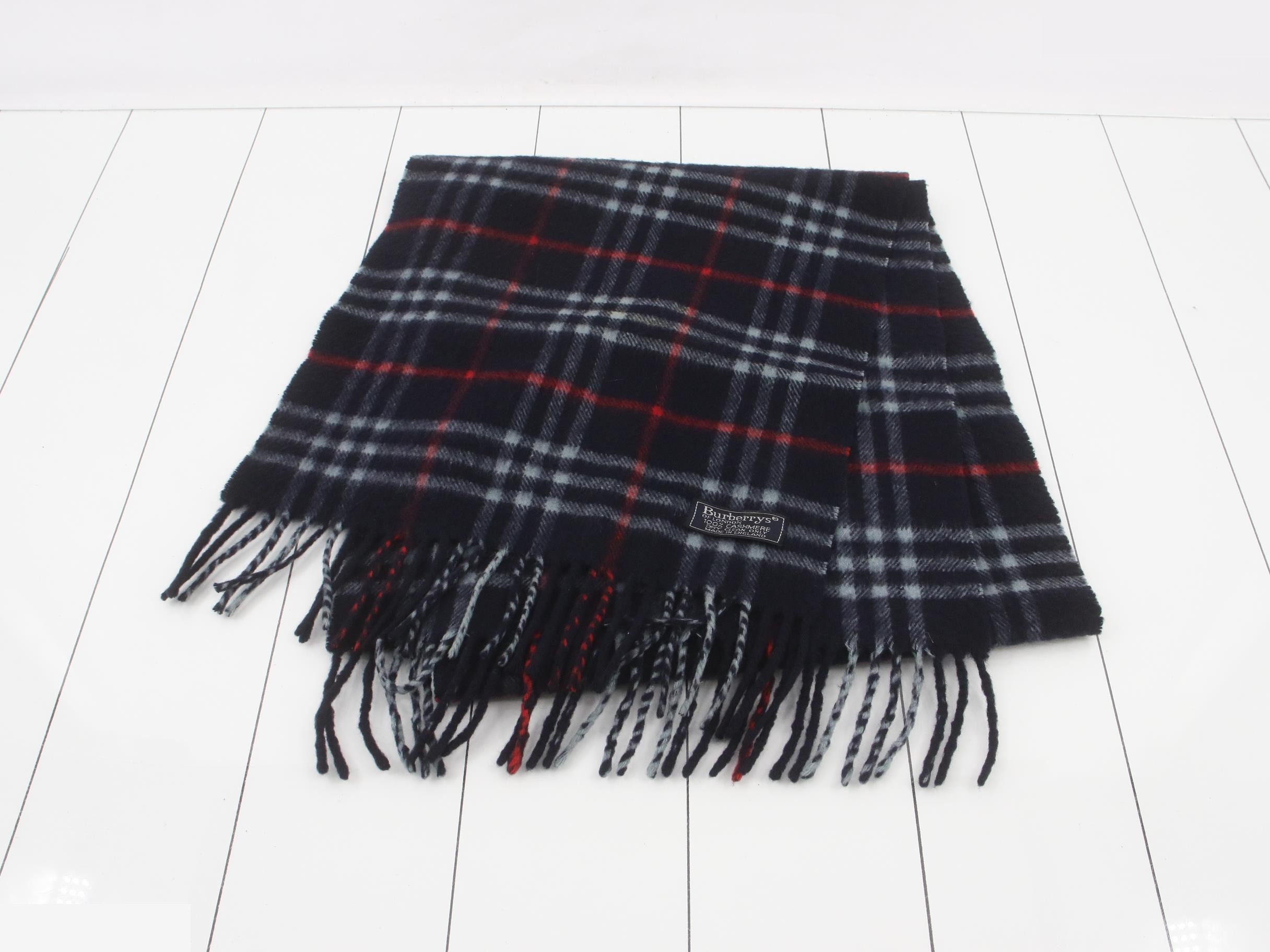 Nova Check 100% Cashmere Scarf — view 2
