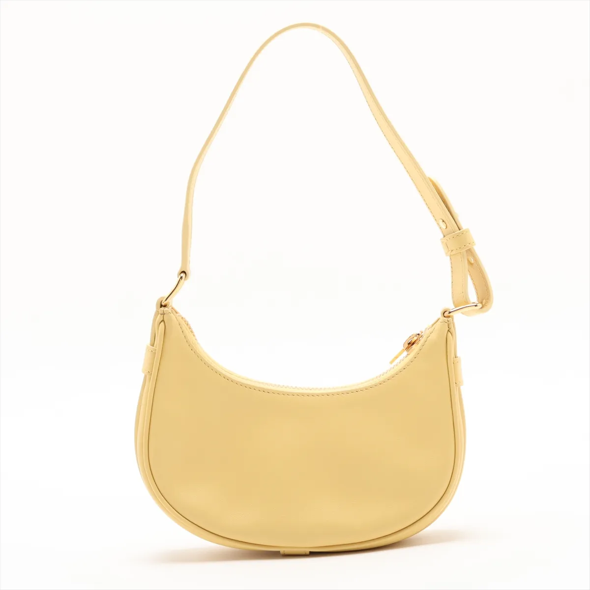 Mini Ava Leather Handbag, Yellow — view 2
