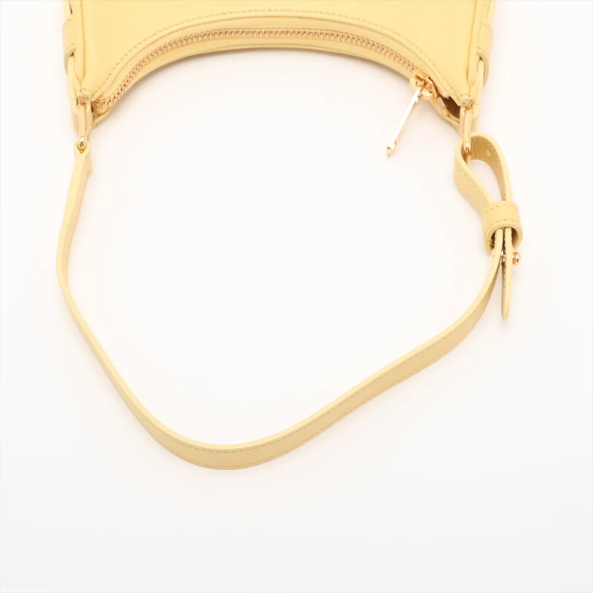 Mini Ava Leather Handbag, Yellow — view 5