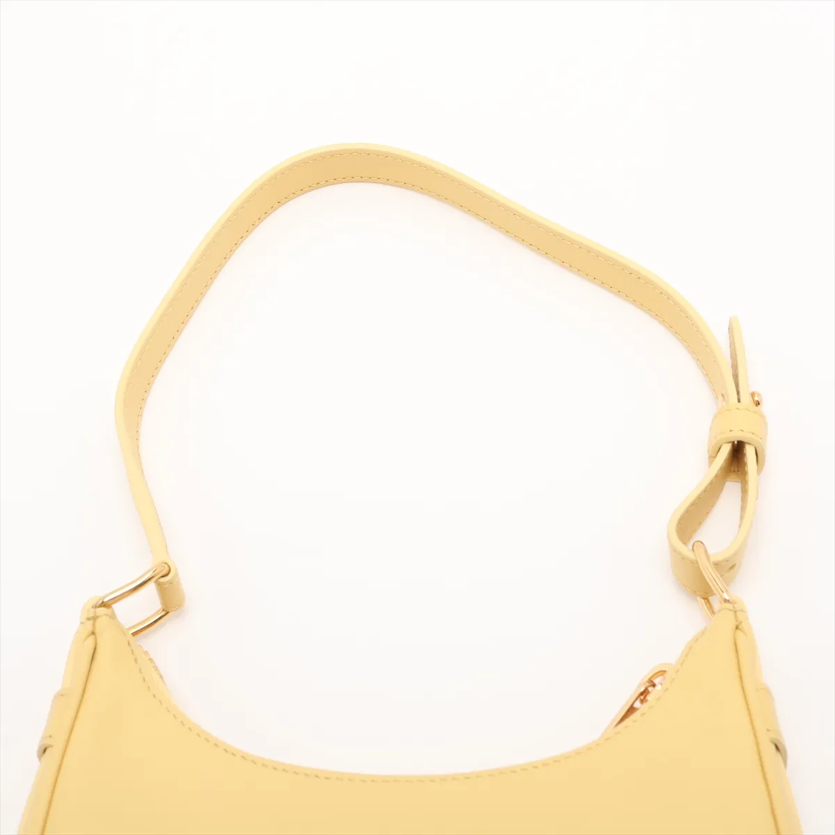 Mini Ava Leather Handbag, Yellow — view 6