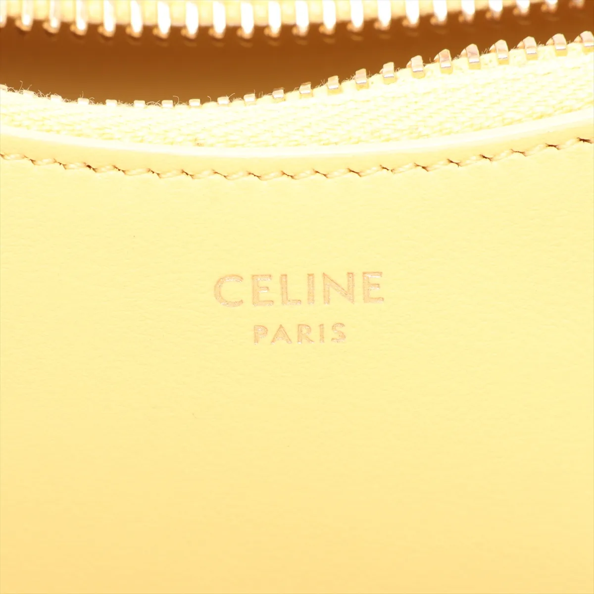 Mini Ava Leather Handbag, Yellow — view 8