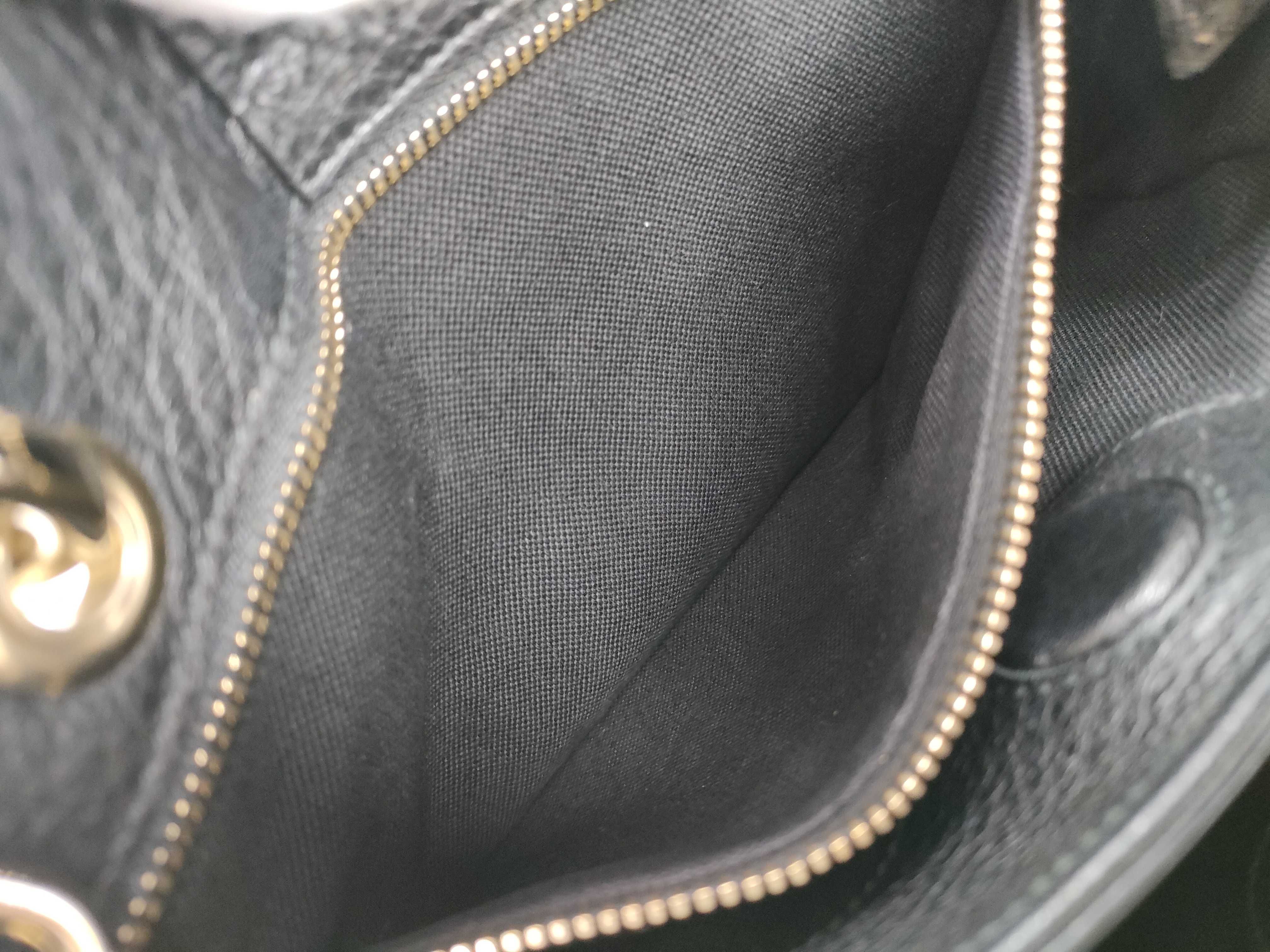 Bamboo Leather 2-Way Handbag, Black, 336032 (Handbag) — view 10