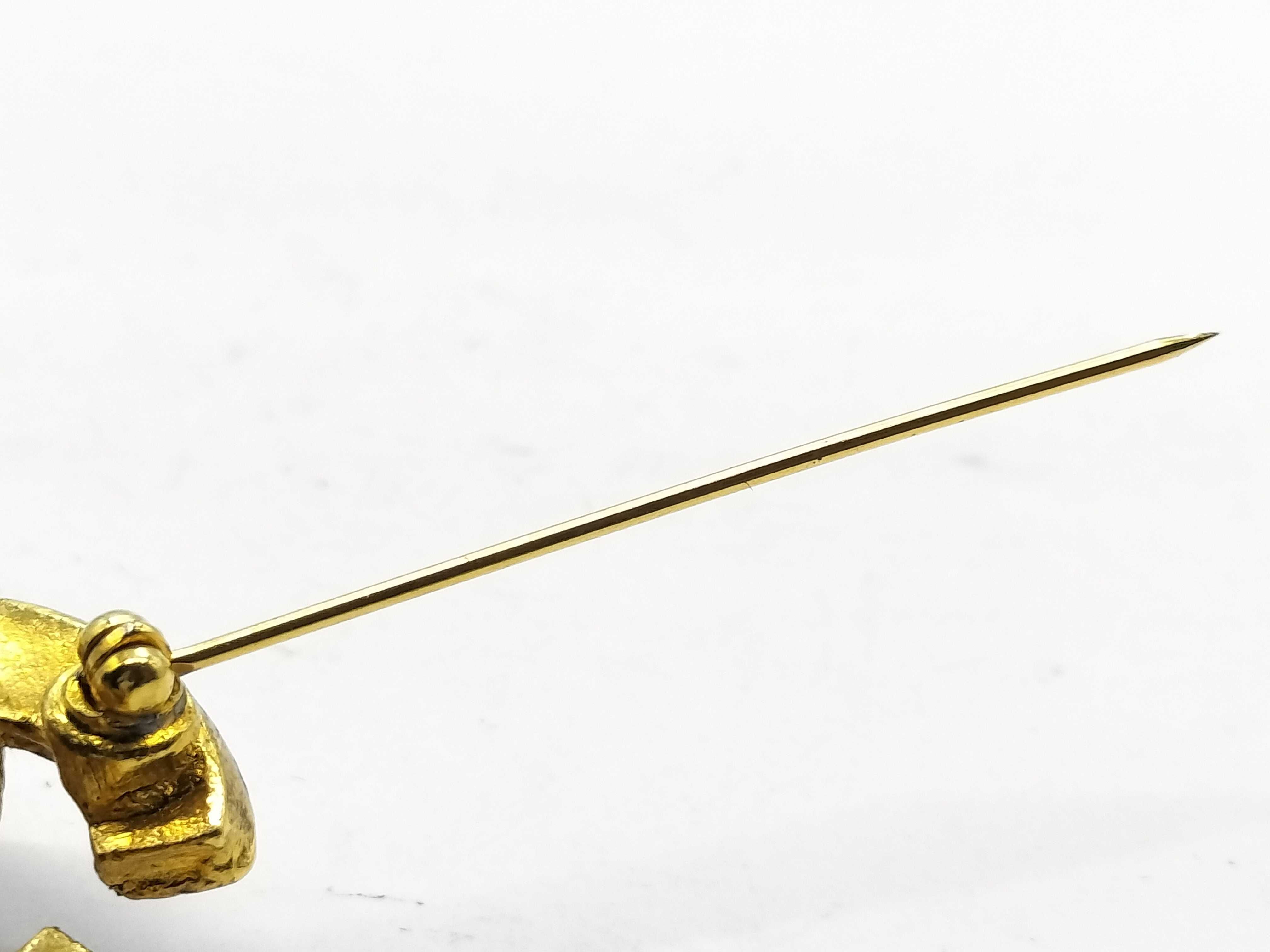 Brooch, Triple Coco Mark, Gold, 94A Brooch — view 4