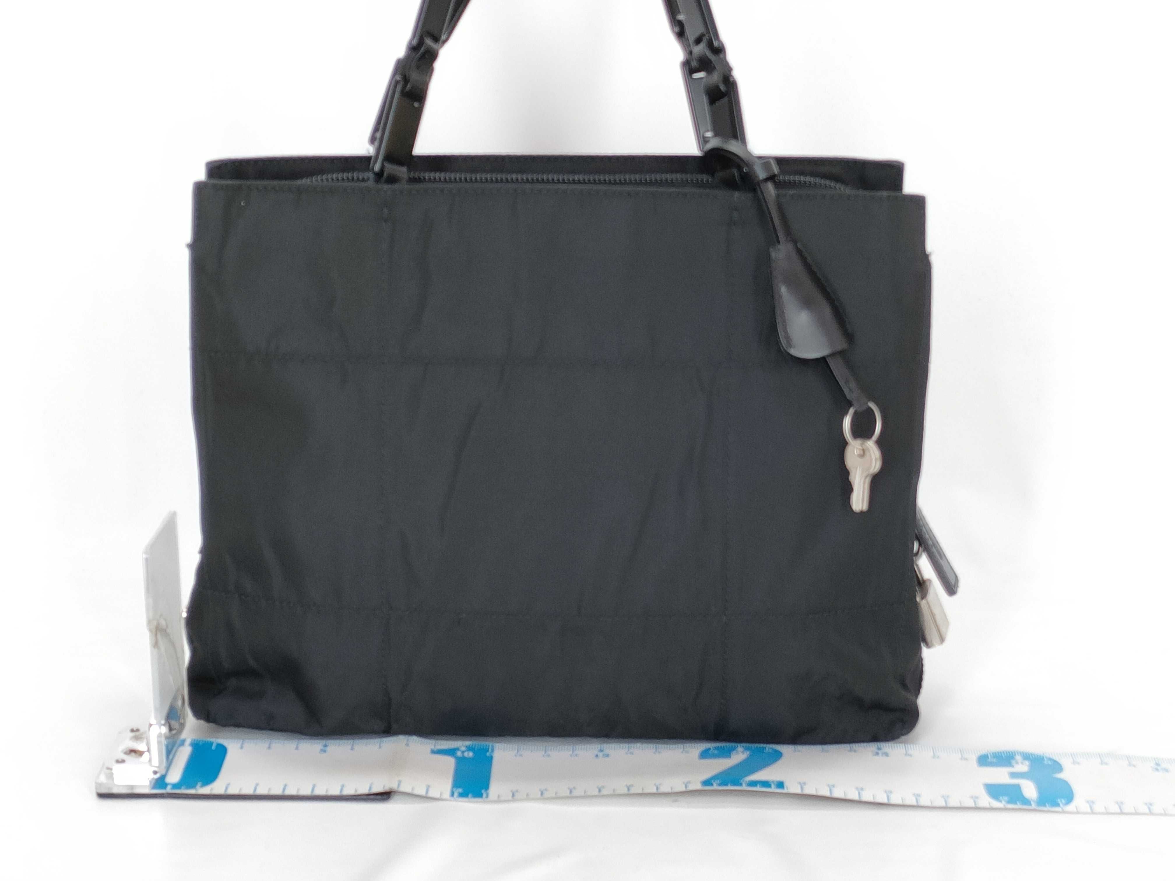 Nylon Black Tote Bag — view 2