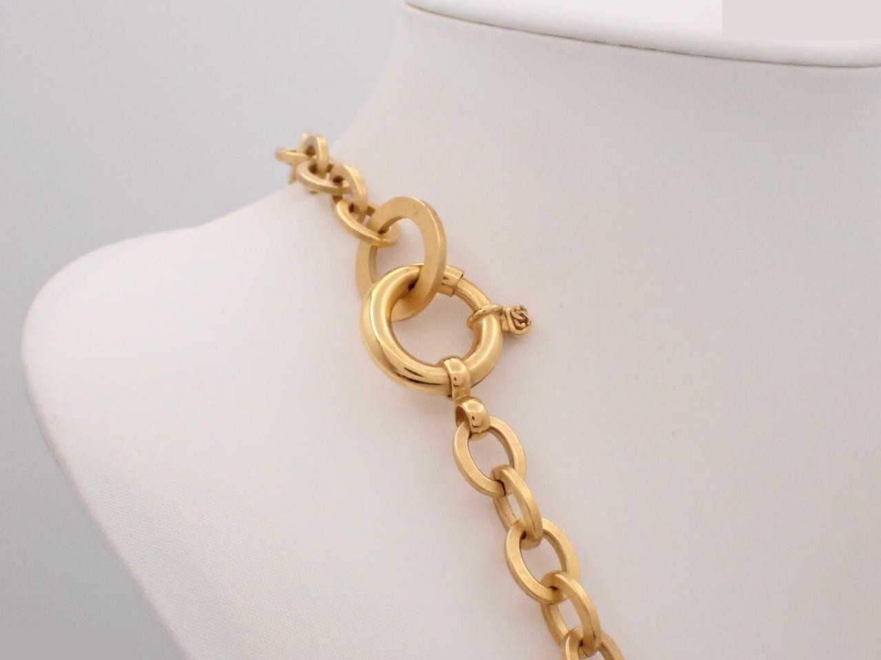 Coco Mark Long Chain Necklace, Gold, Chain approx. 99cm — view 2