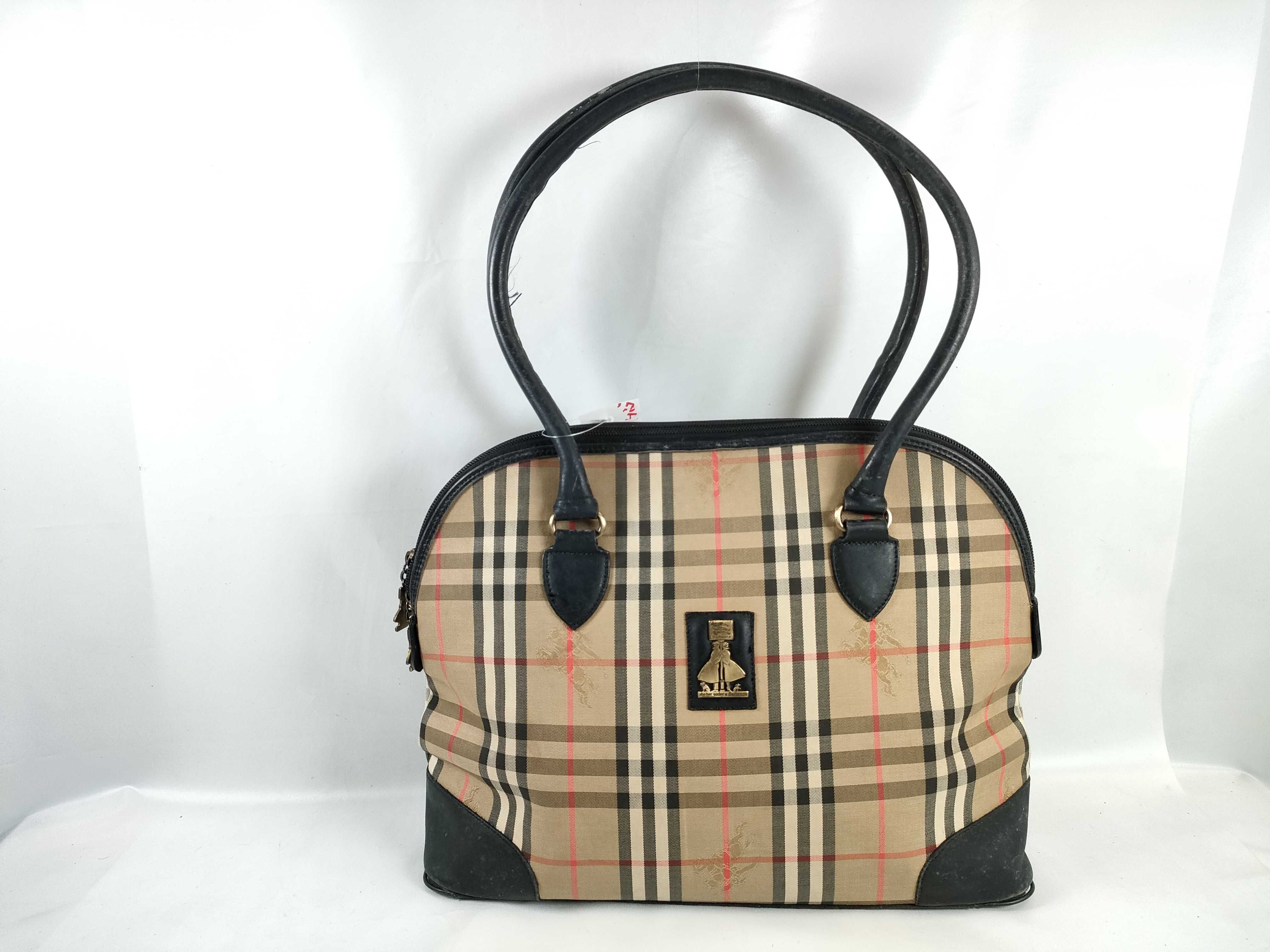 Nova Check Round Tote Bag