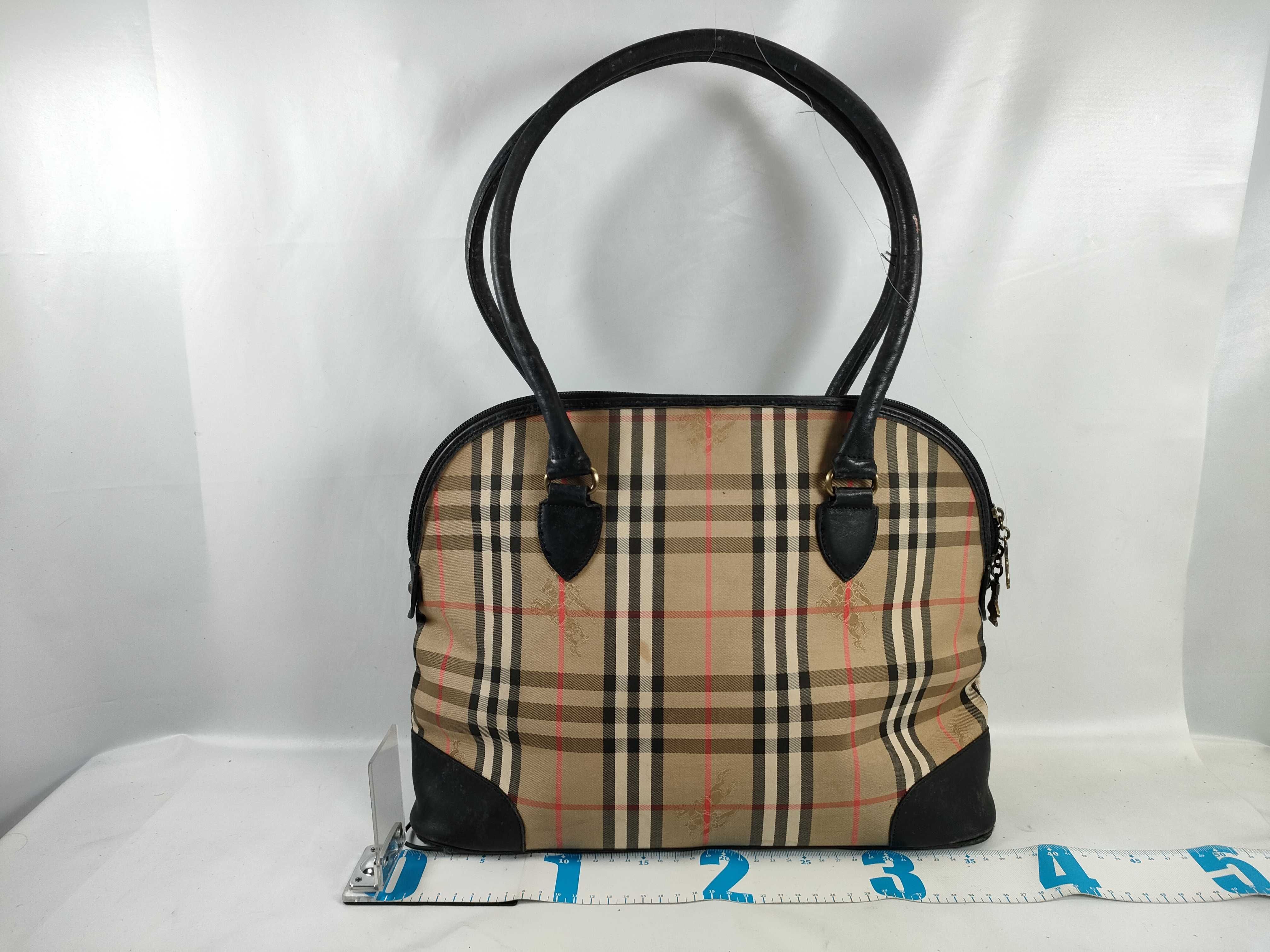 Nova Check Round Tote Bag — view 2