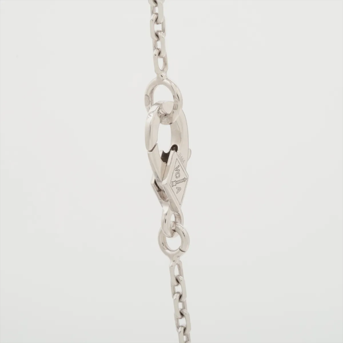 de Papillon Diamond Necklace 750 (WG) 6.2g JX033094 Clasp Light Curette Small Bracket Ring Opening on Pull Ring Side — view 3