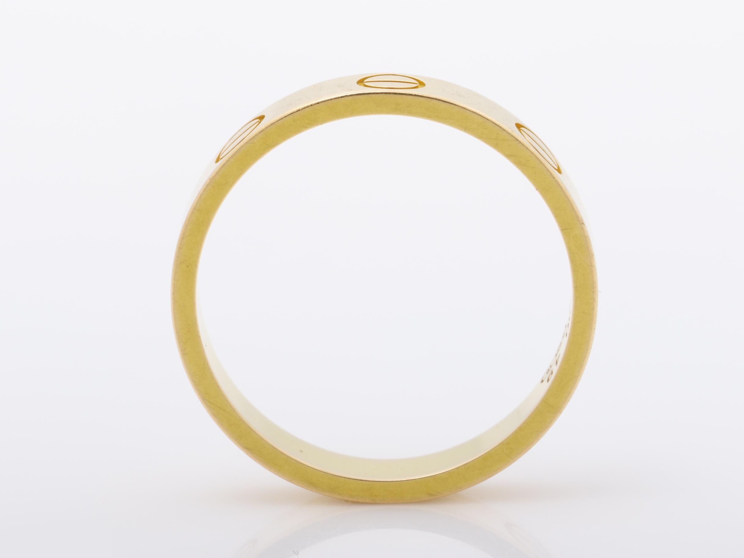 Mini Love Ring, 750PG, 3g, Size #49, Width approx. 3.5mm — view 5
