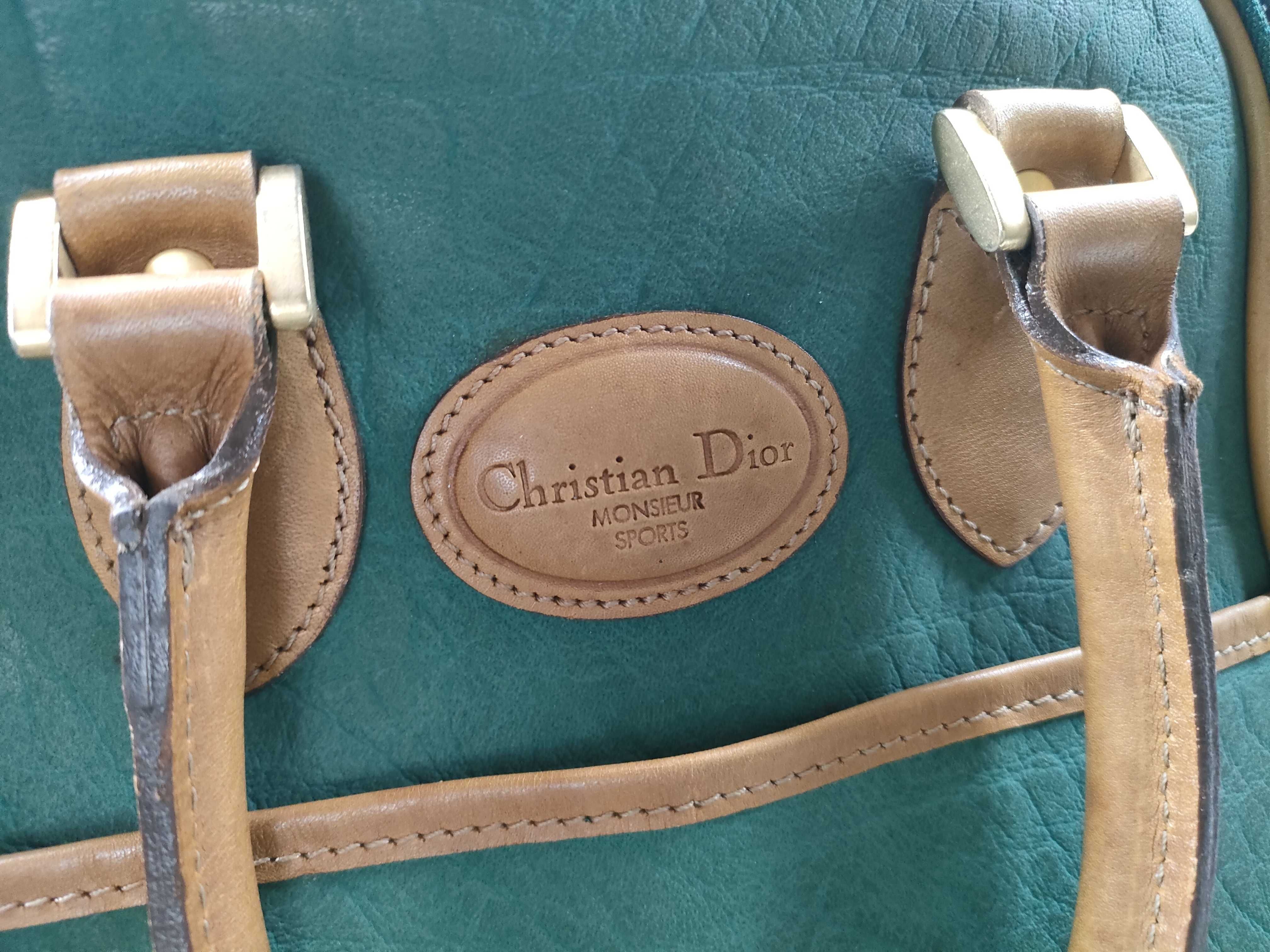 MONSIEUR SPORTS Vintage Green Leather Handbag — view 13