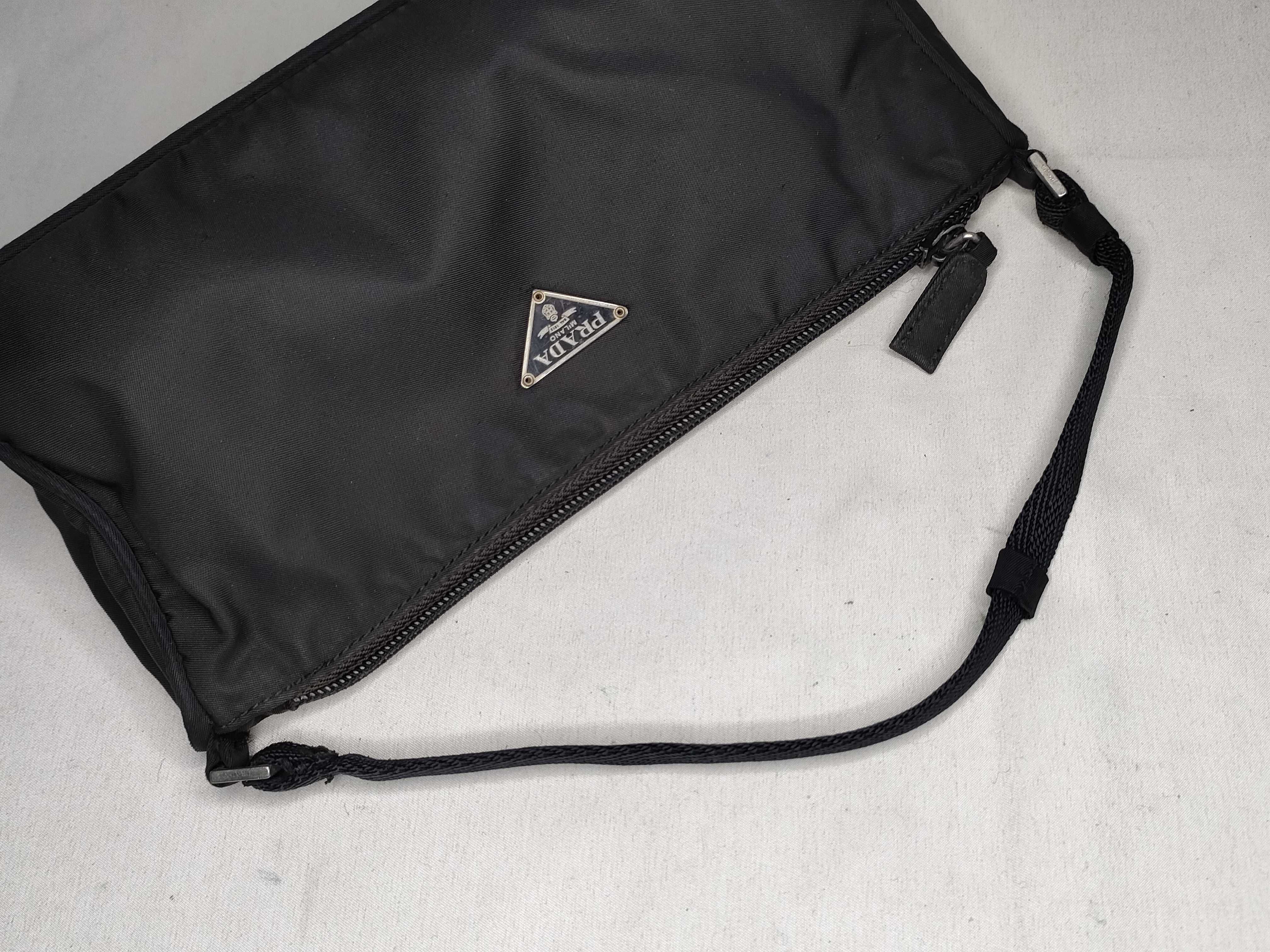Nylon Prada Tessuto Sport Nylon Pouch Black Handbag — view 3