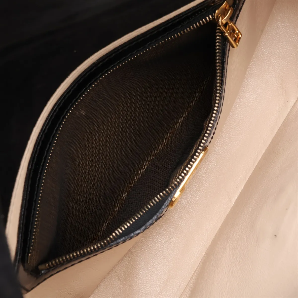 Mamma Bucket Patent Leather Shoulder Bag, Black — view 8