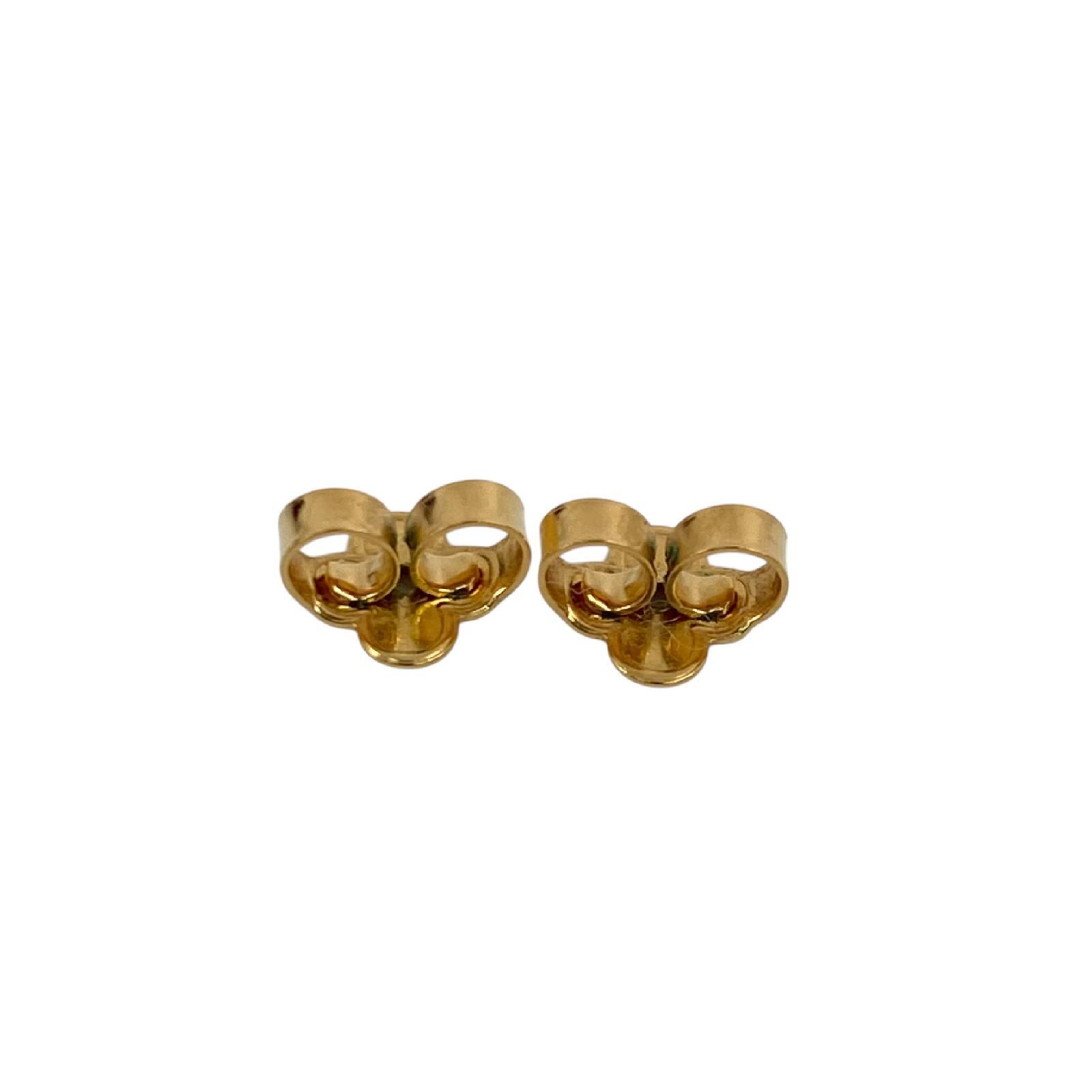 【*Shipped from: Hong Kong*】LOUIS VUITTON Gold & White Metal Nanogram Earrings M01830 Earrings — view 11