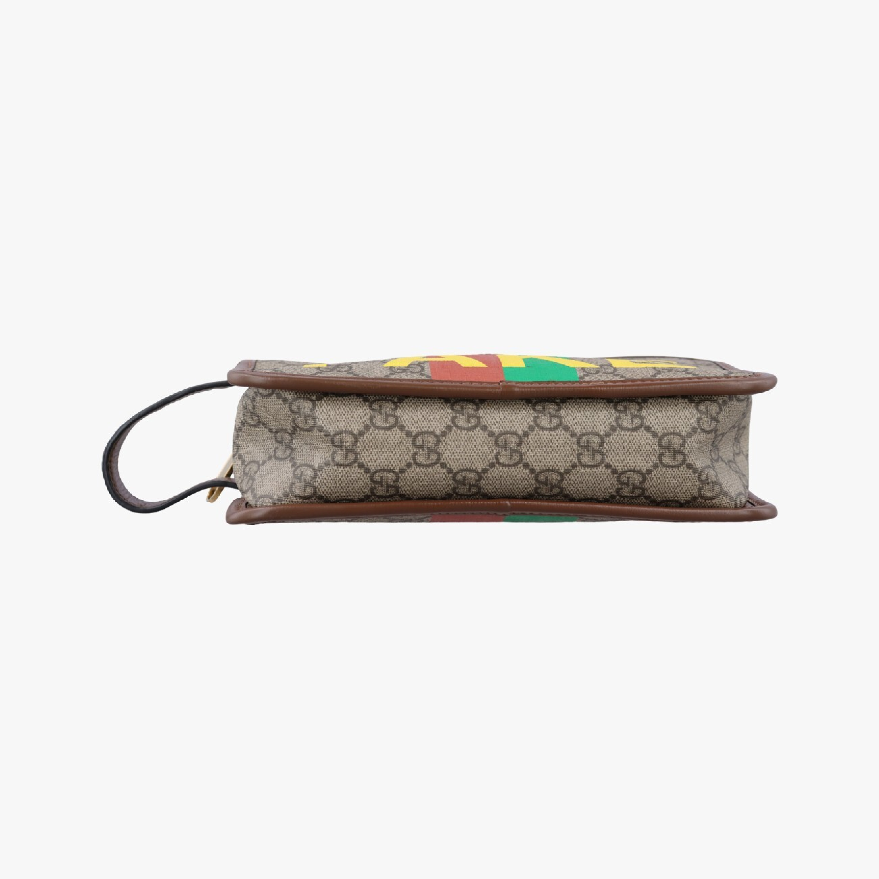 Faux Knot GG Supreme Beige x Multi PVC Coated Canvas Clutch Bag 636243 — view 3