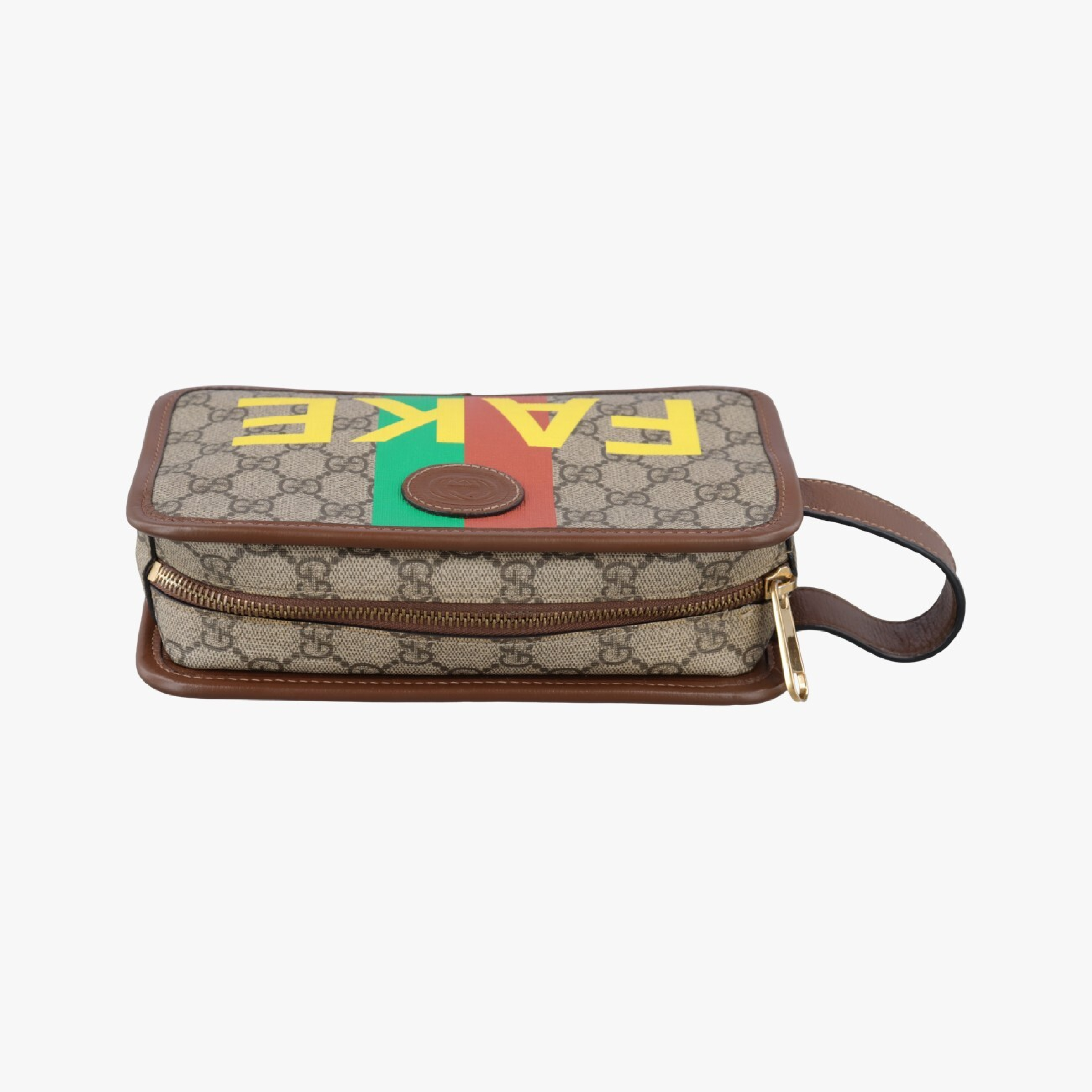 Faux Knot GG Supreme Beige x Multi PVC Coated Canvas Clutch Bag 636243 — view 5