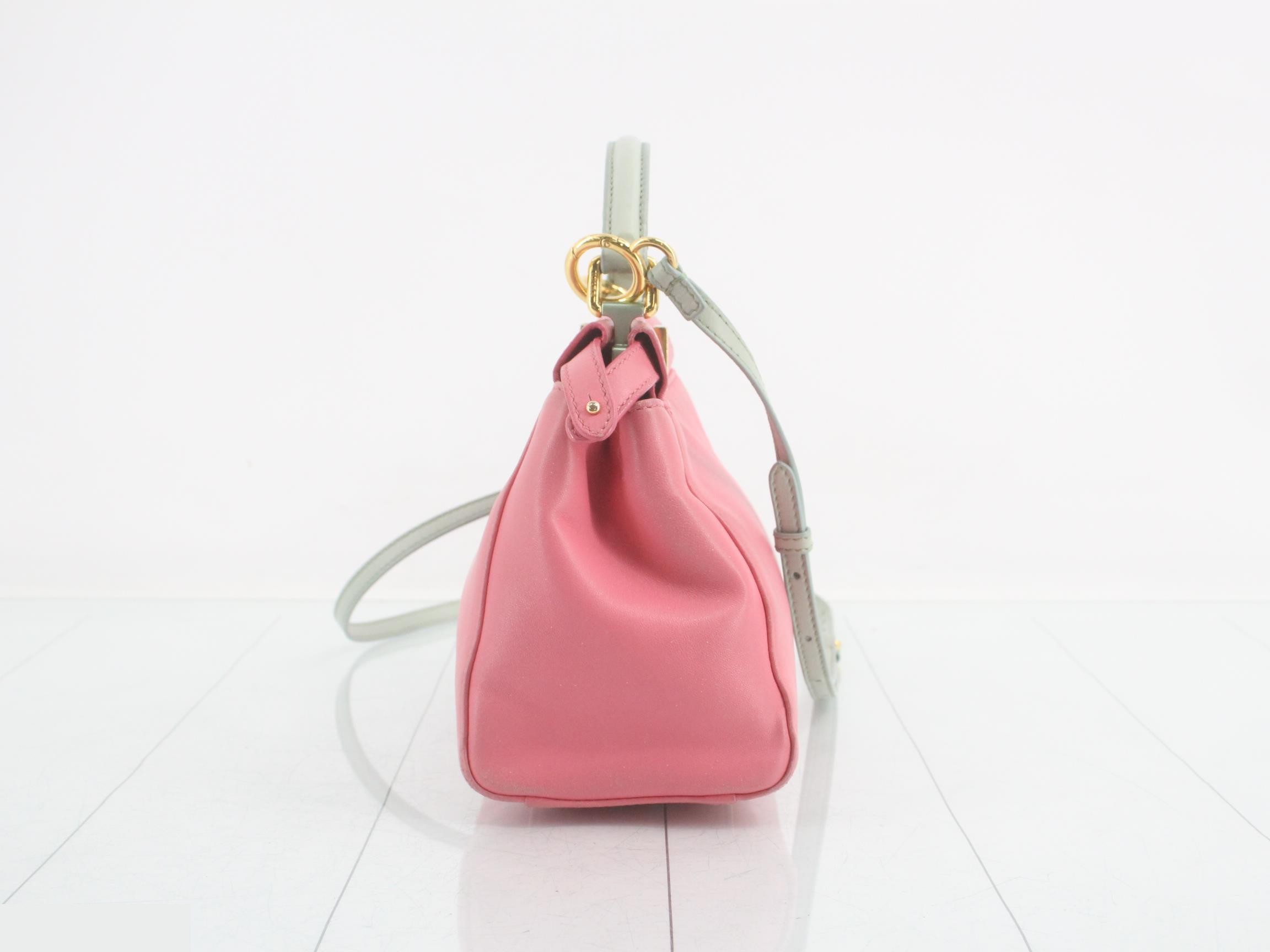 Peekaboo small leather 2WAY shoulder/handbag pink — view 4