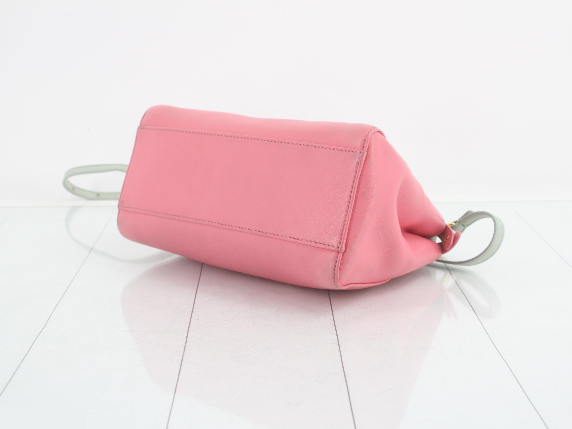 Peekaboo small leather 2WAY shoulder/handbag pink — view 6