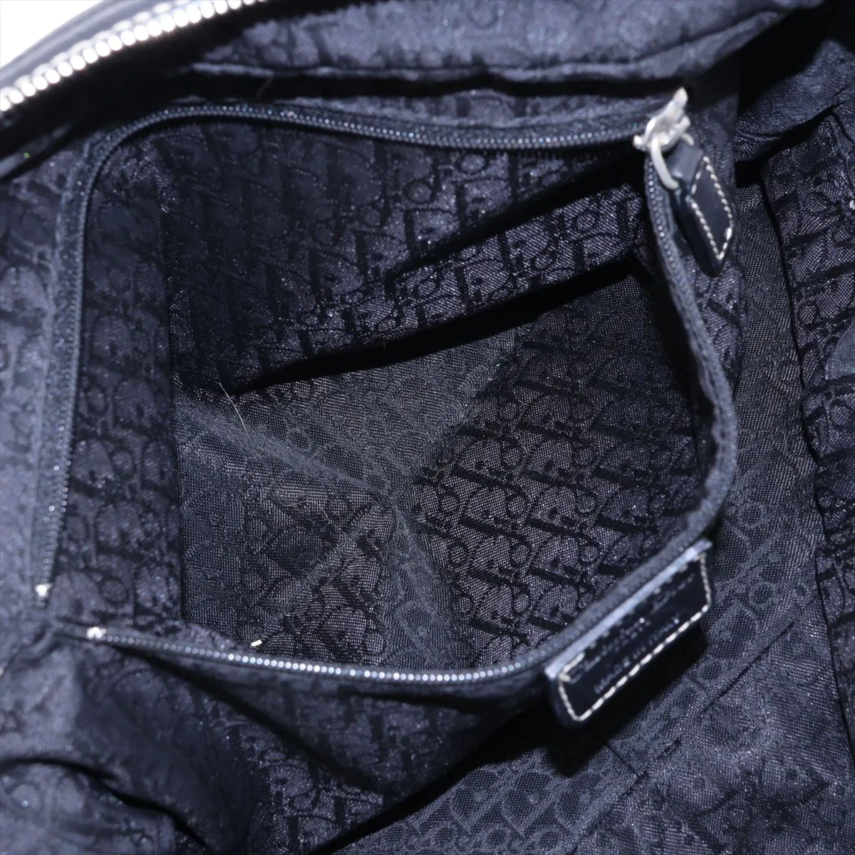 Leather Handbag, Black — view 8