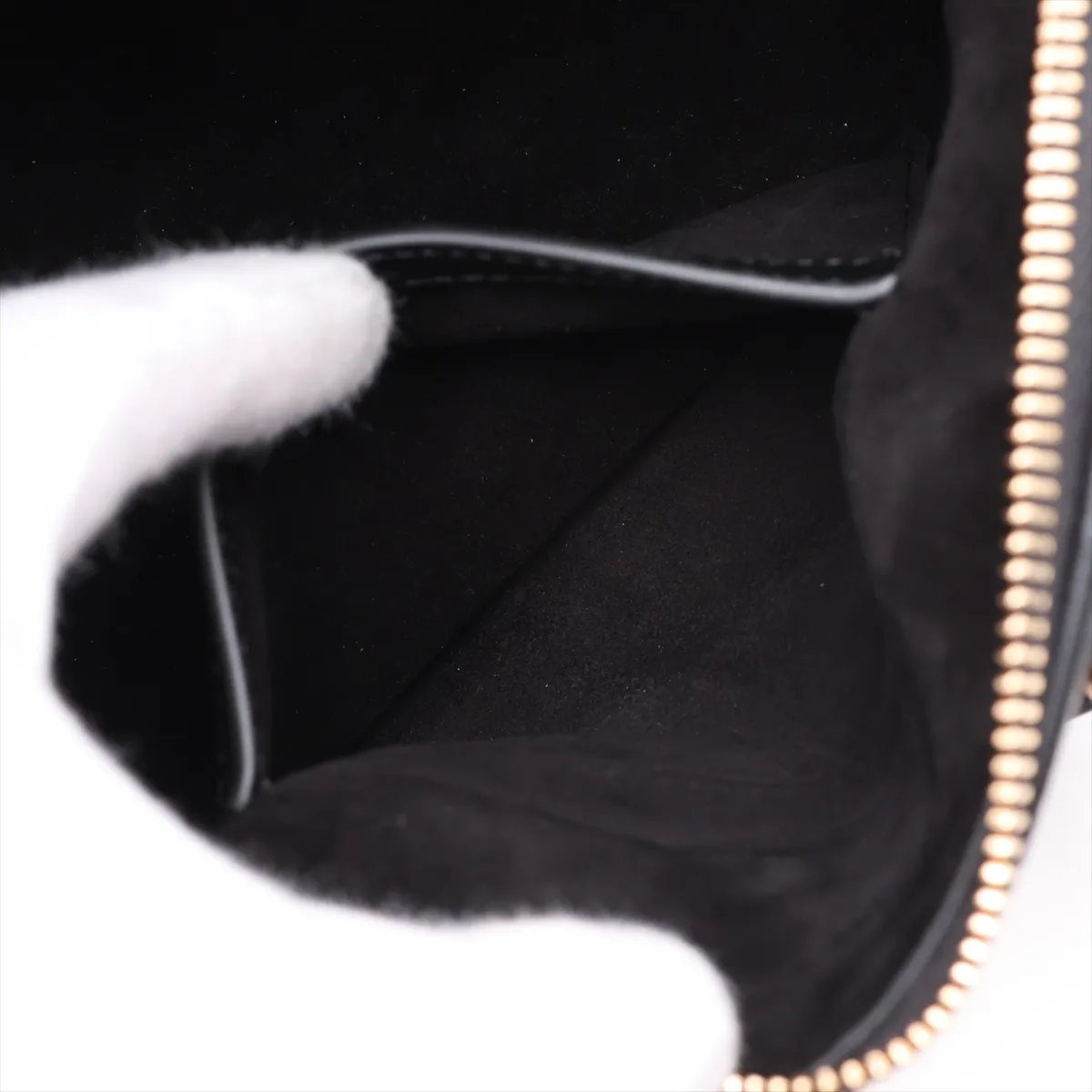 Cuir Triomphe Small Boston Leather 2-Way Handbag, Black — view 9