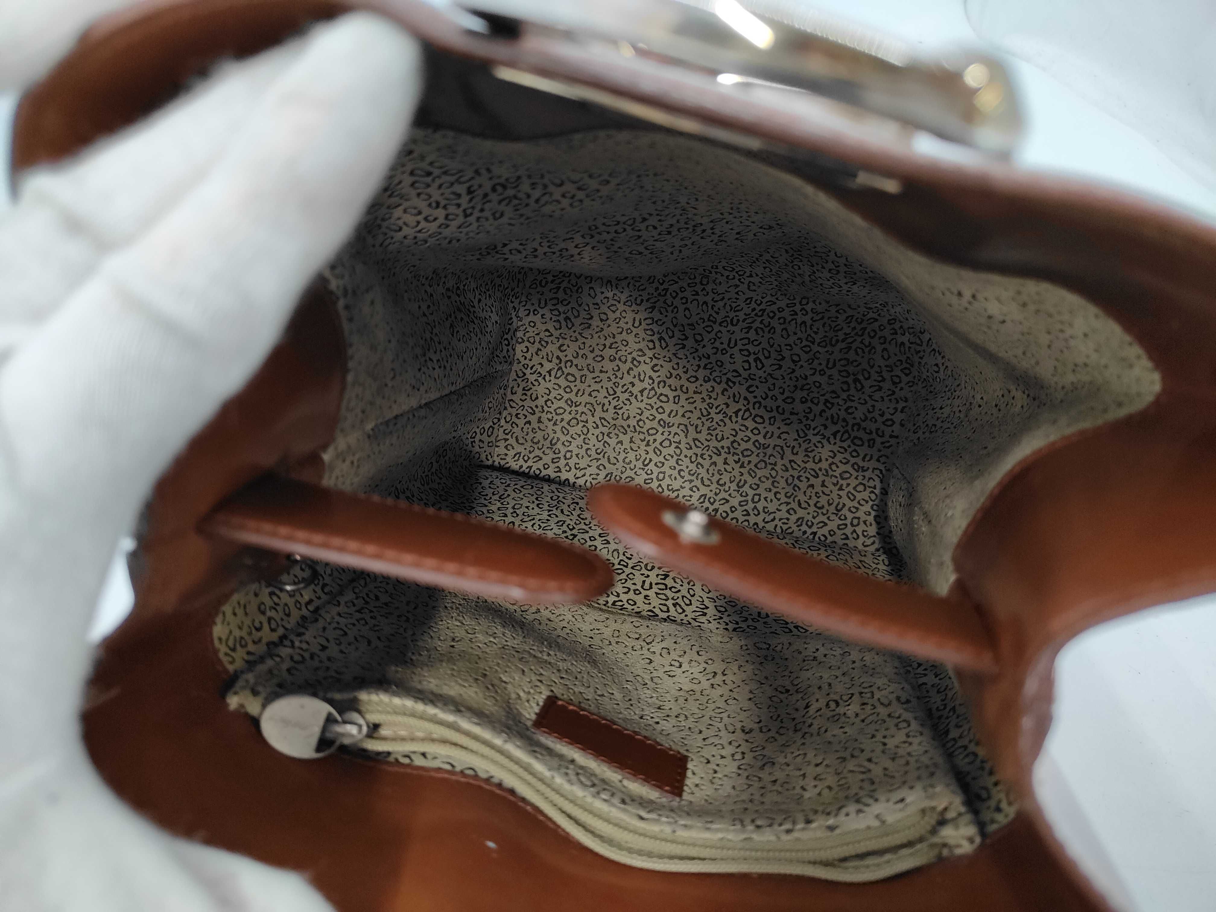 Panthère One-Shoulder Leather Brown Shoulder Bag — view 9