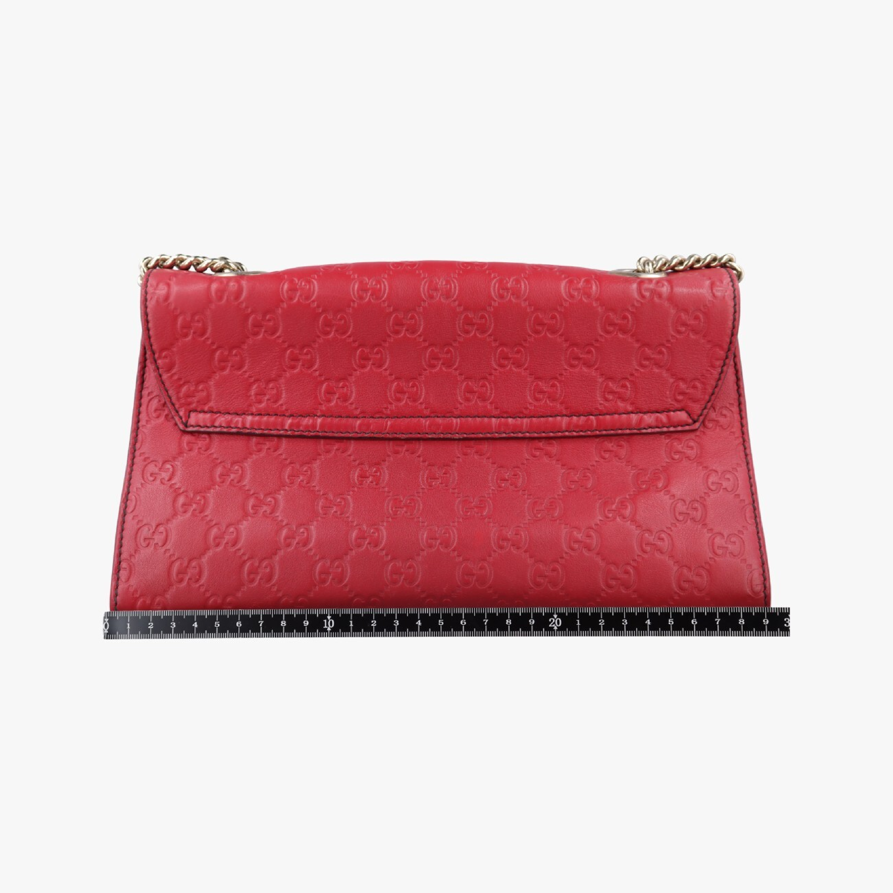 Emily Red Leather Shoulder Bag 295402 I012357694 — view 2