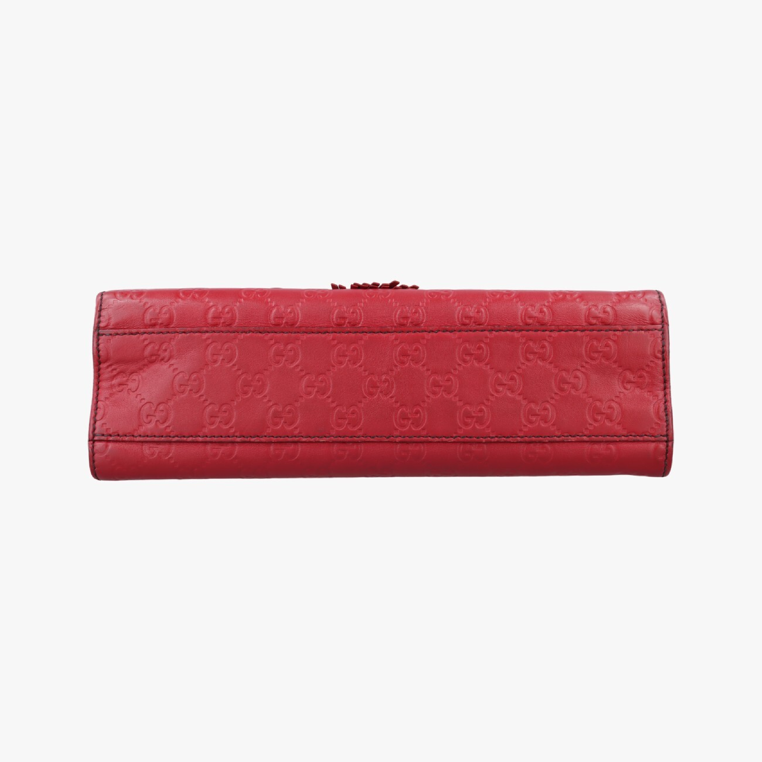 Emily Red Leather Shoulder Bag 295402 I012357694 — view 3