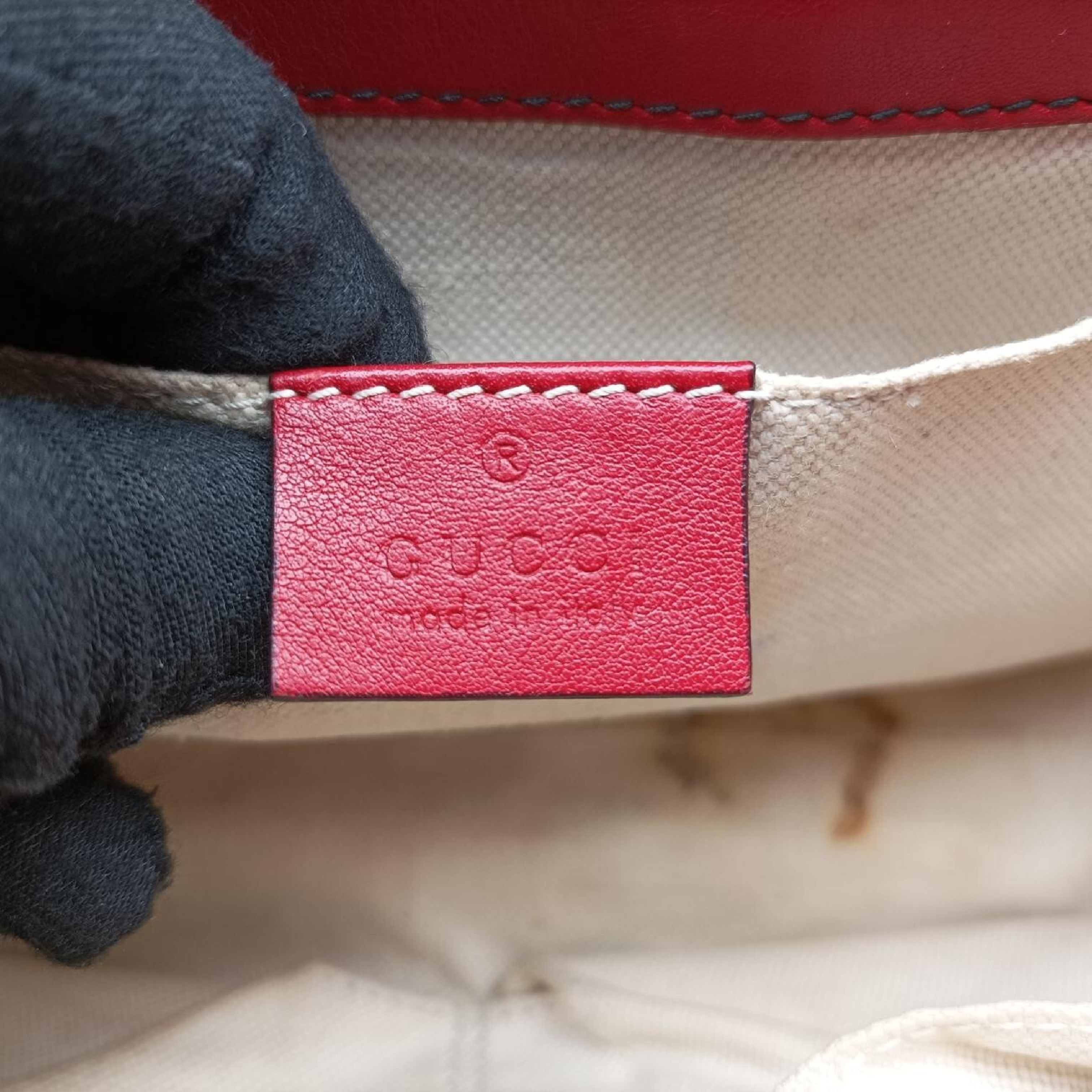Emily Red Leather Shoulder Bag 295402 I012357694 — view 7