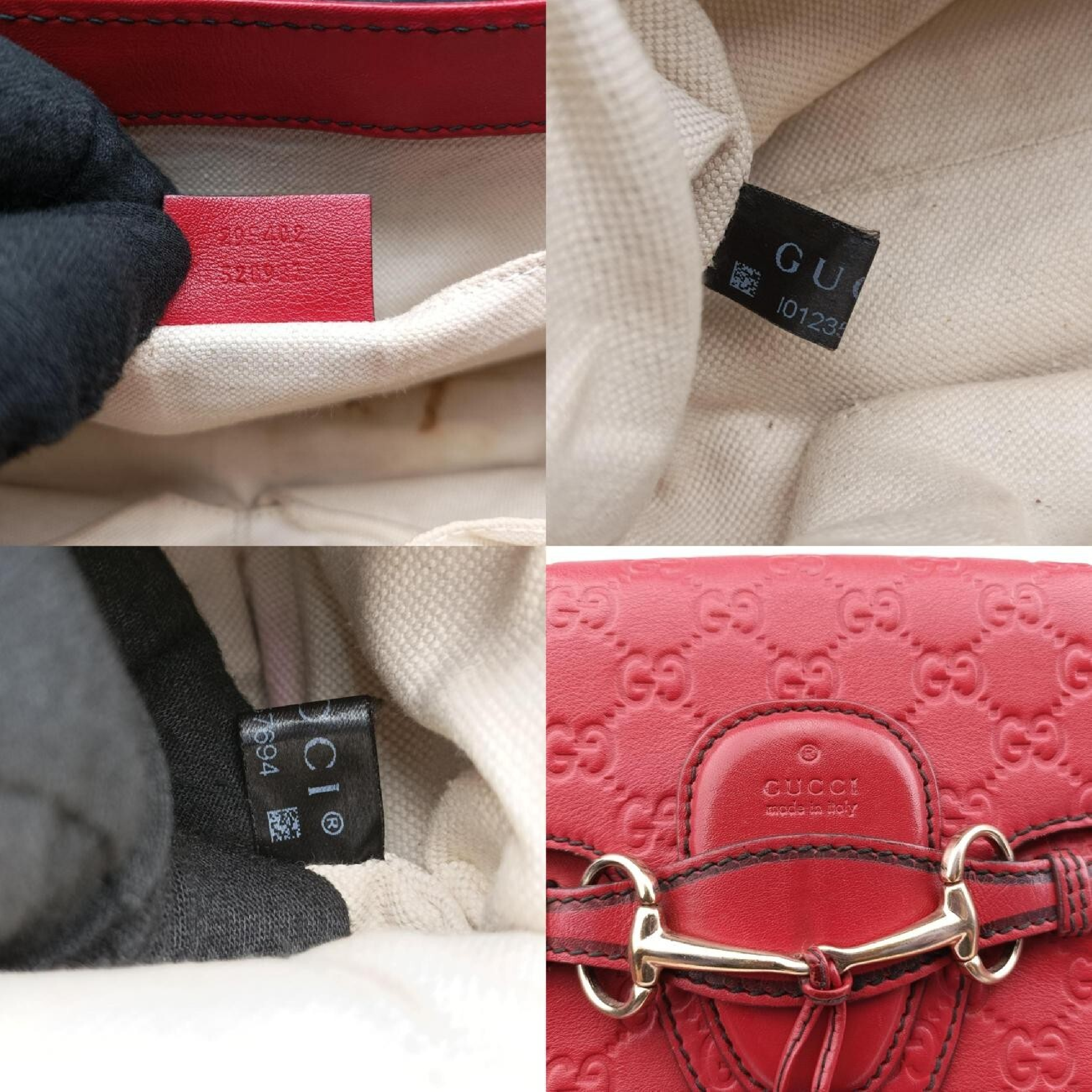 Emily Red Leather Shoulder Bag 295402 I012357694 — view 8