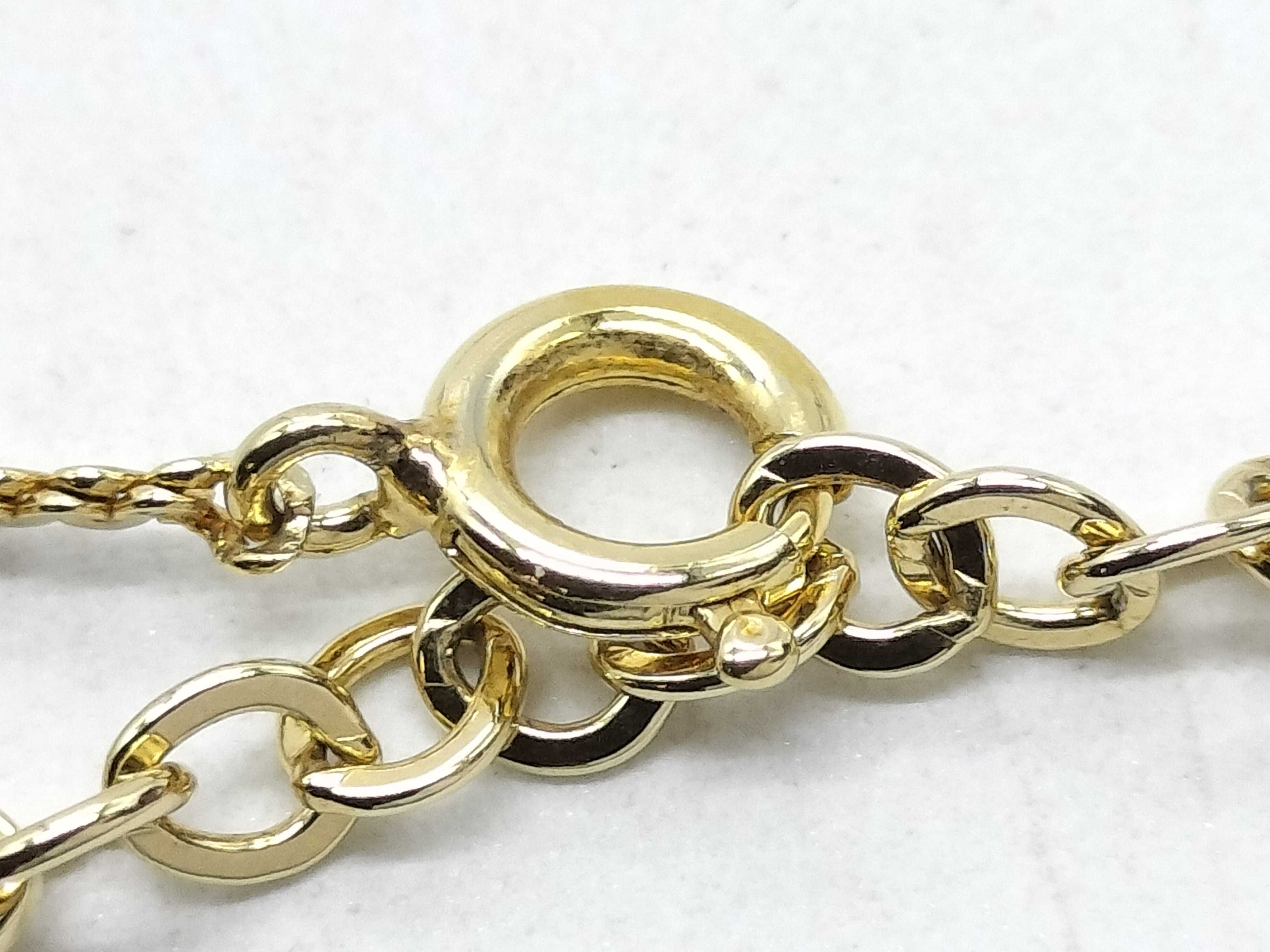 CD Logo Gold Necklace — view 5