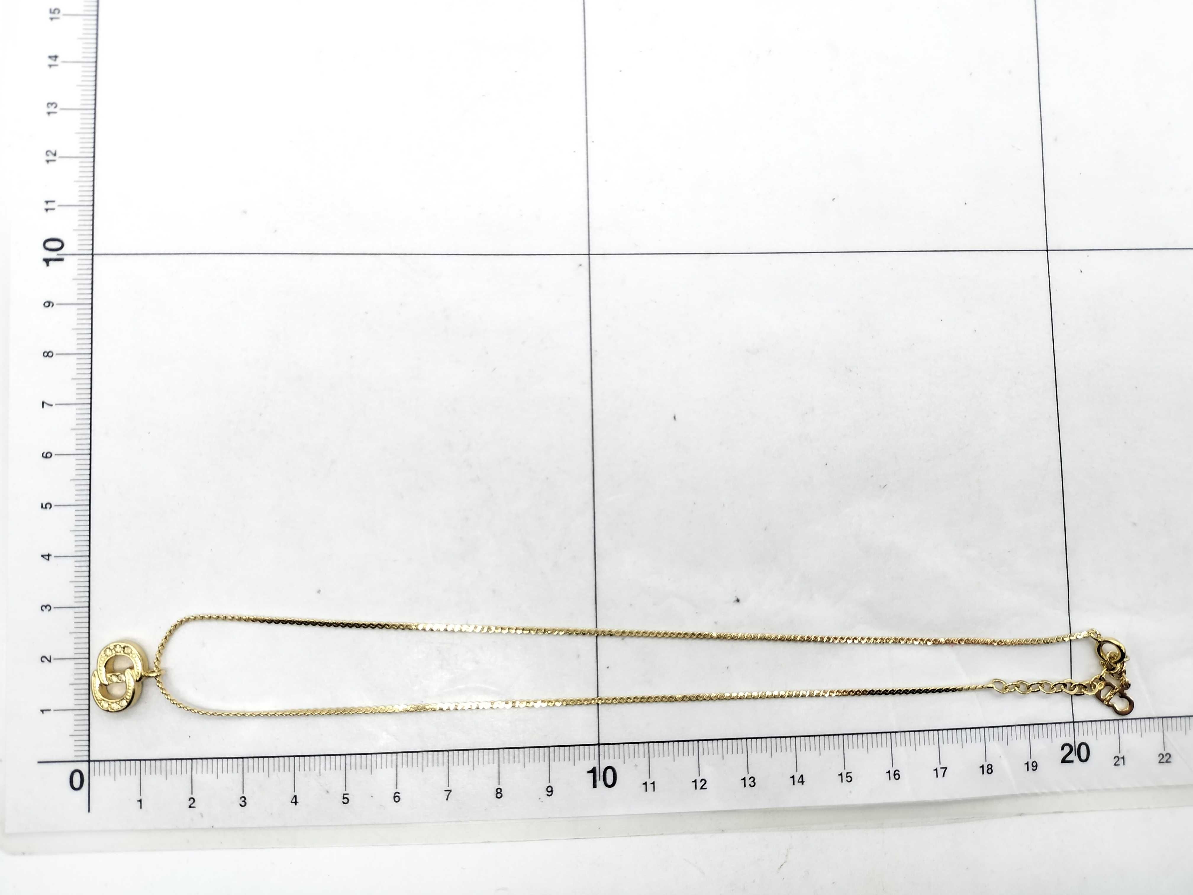CD Logo Gold Necklace — view 7