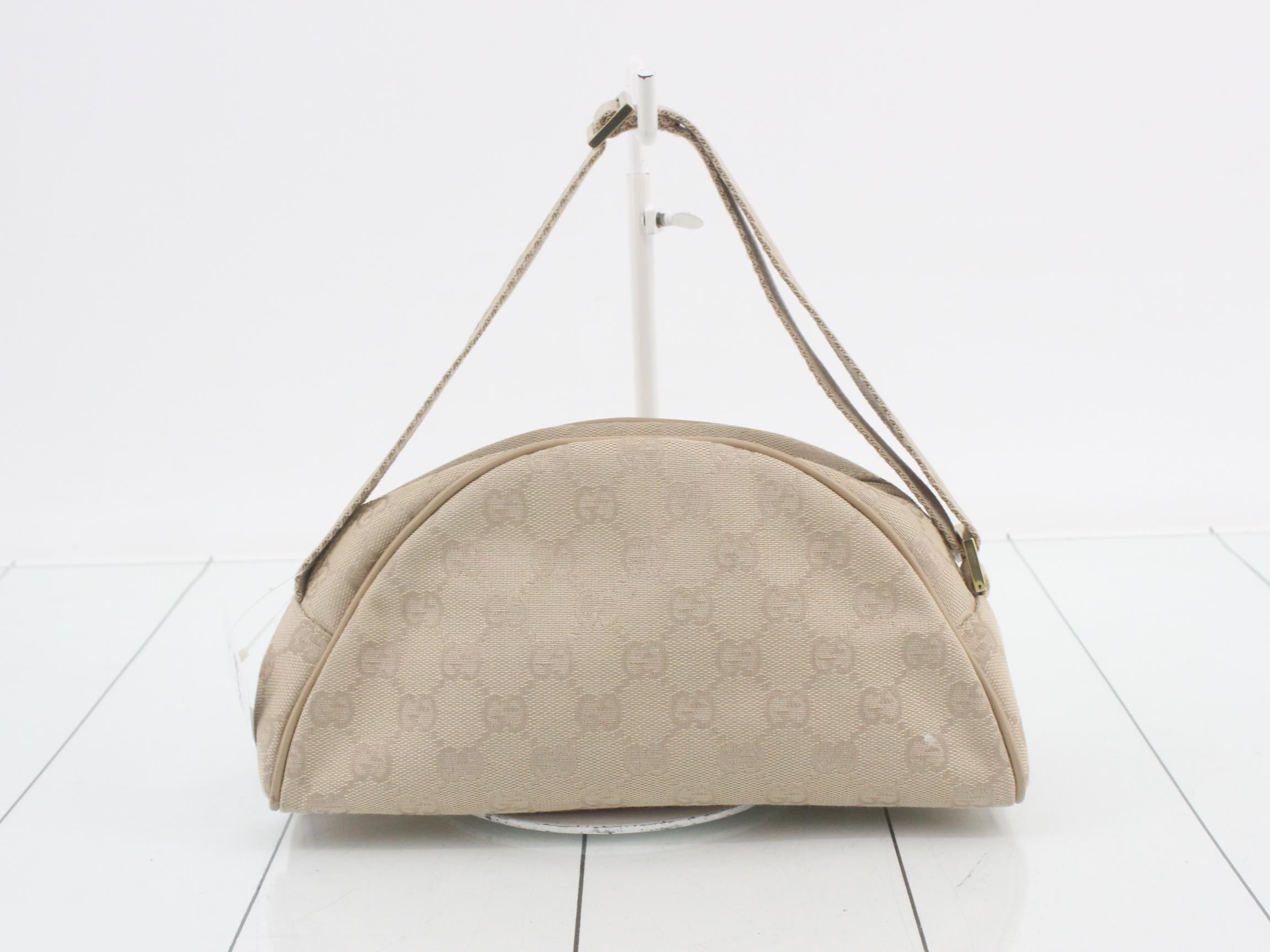 GG Canvas Shoulder Pouch, Beige — view 2