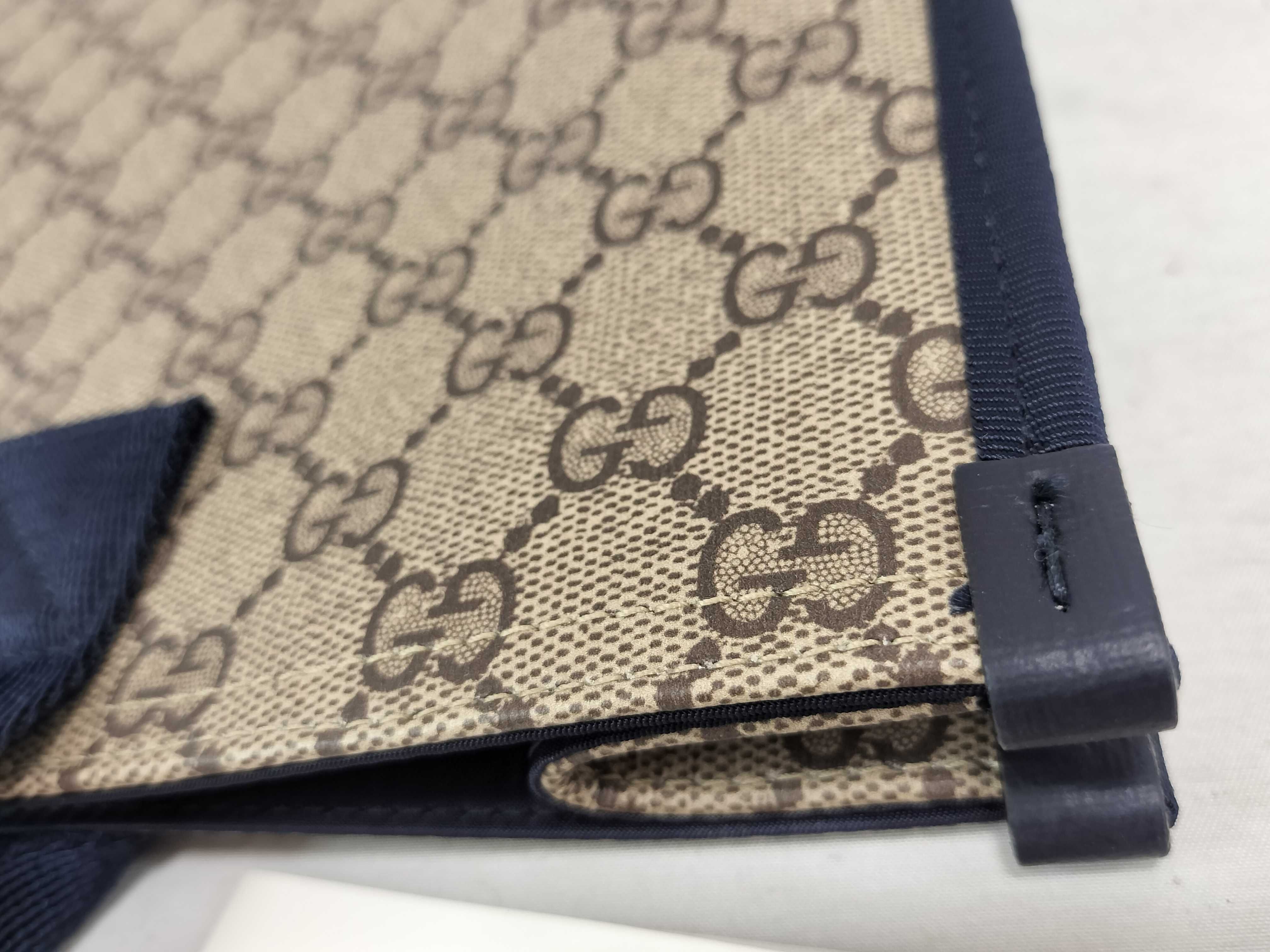 GG Supreme Children's PVC x Leather Handbag, Beige x Navy, 859795 — view 14