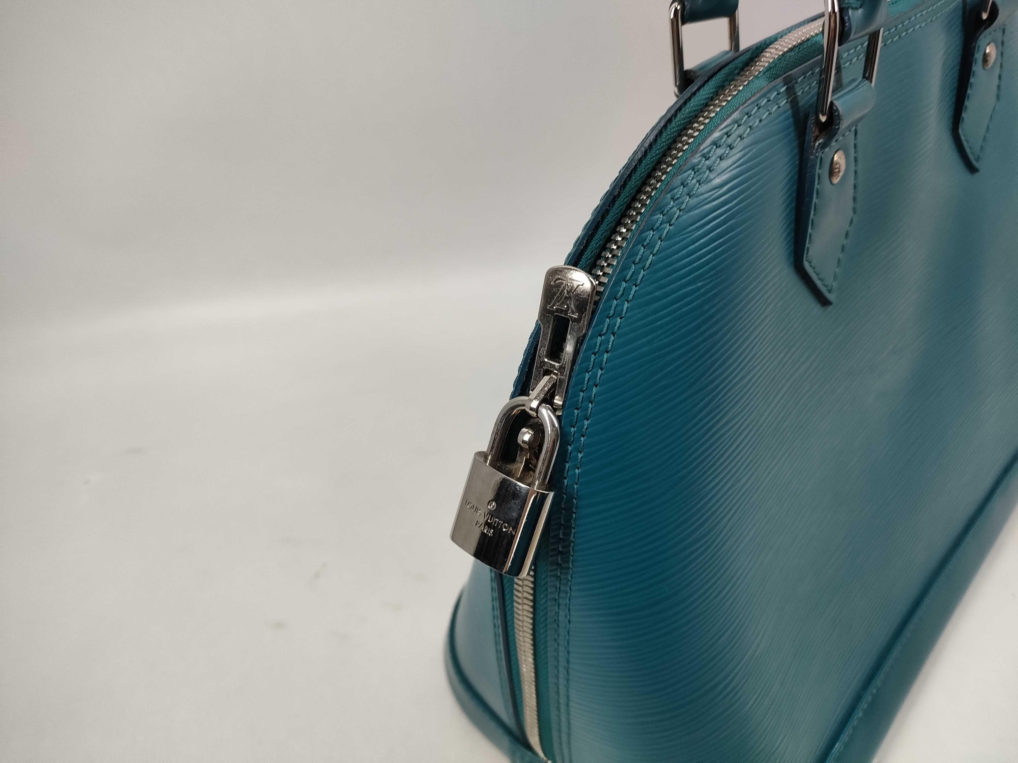 Alma PM M40624 Handbag (Blue Epi Leather) — view 5