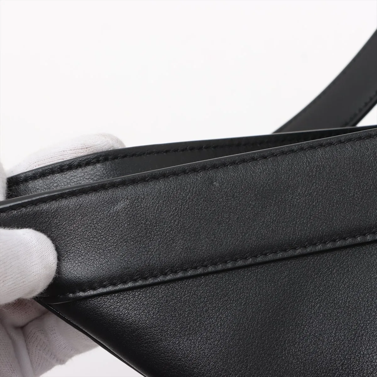 Bucket Bag, Leather, 2-Way Shoulder Bag, Black, 840891 — view 11