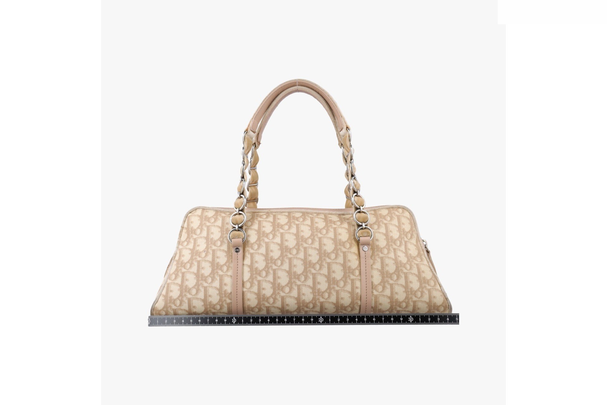 Romantic Trotter PVC Coated Canvas x Velour Beige x Pink — view 2