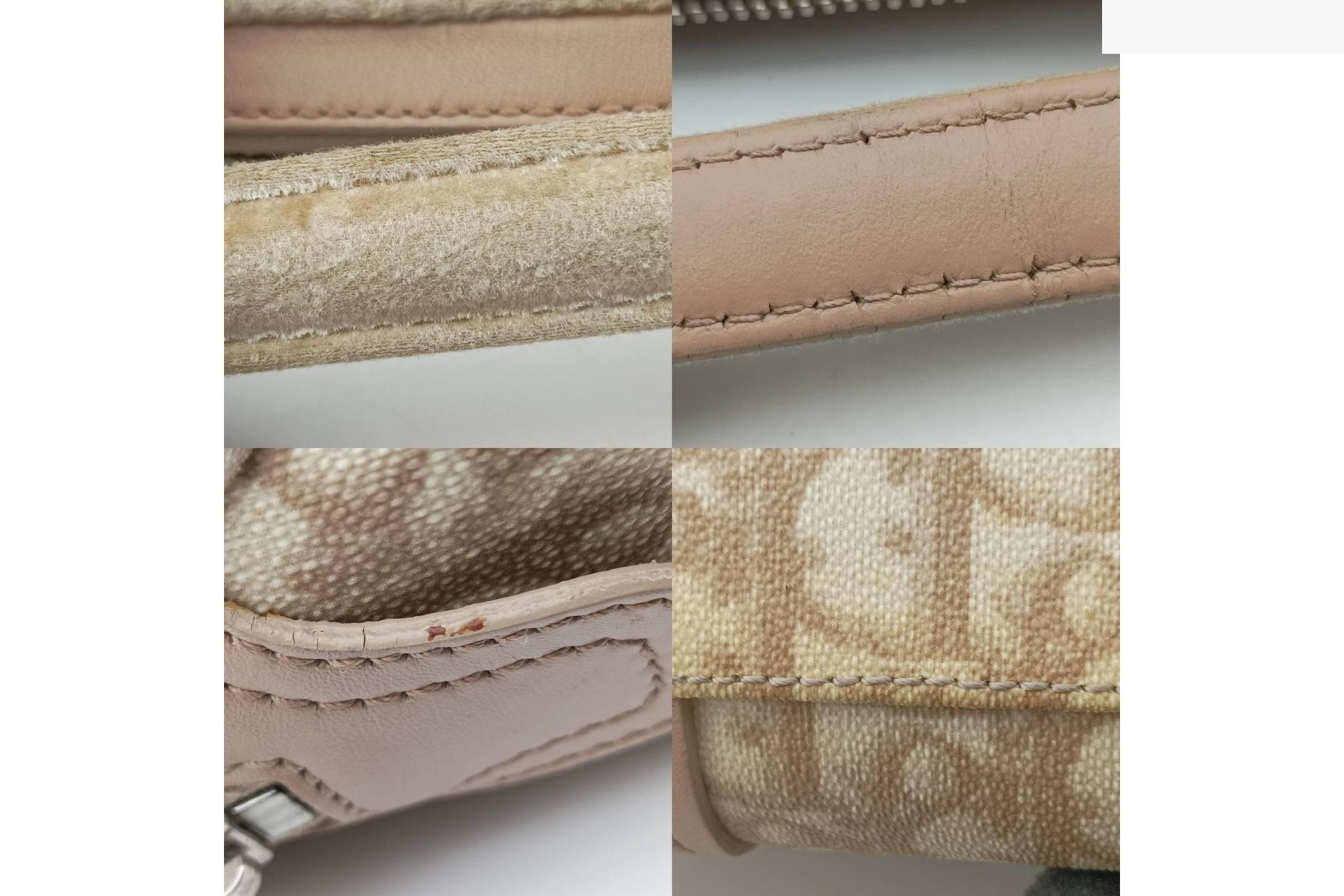 Romantic Trotter PVC Coated Canvas x Velour Beige x Pink — view 11