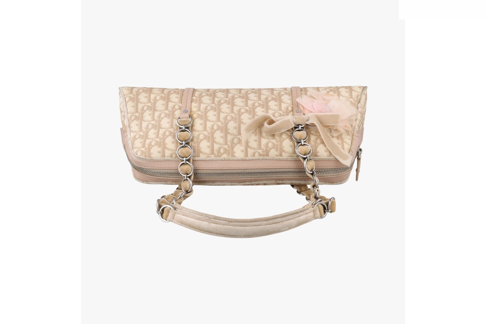 Romantic Trotter PVC Coated Canvas x Velour Beige x Pink — view 5