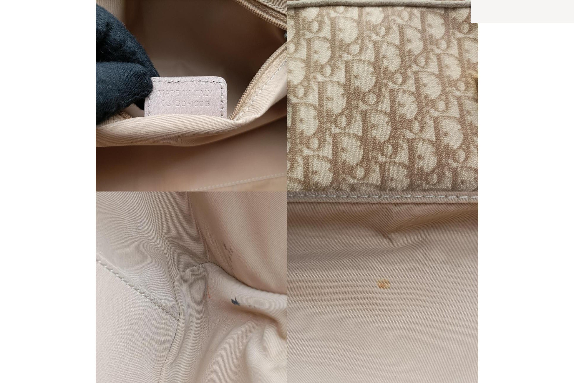 Romantic Trotter PVC Coated Canvas x Velour Beige x Pink — view 8