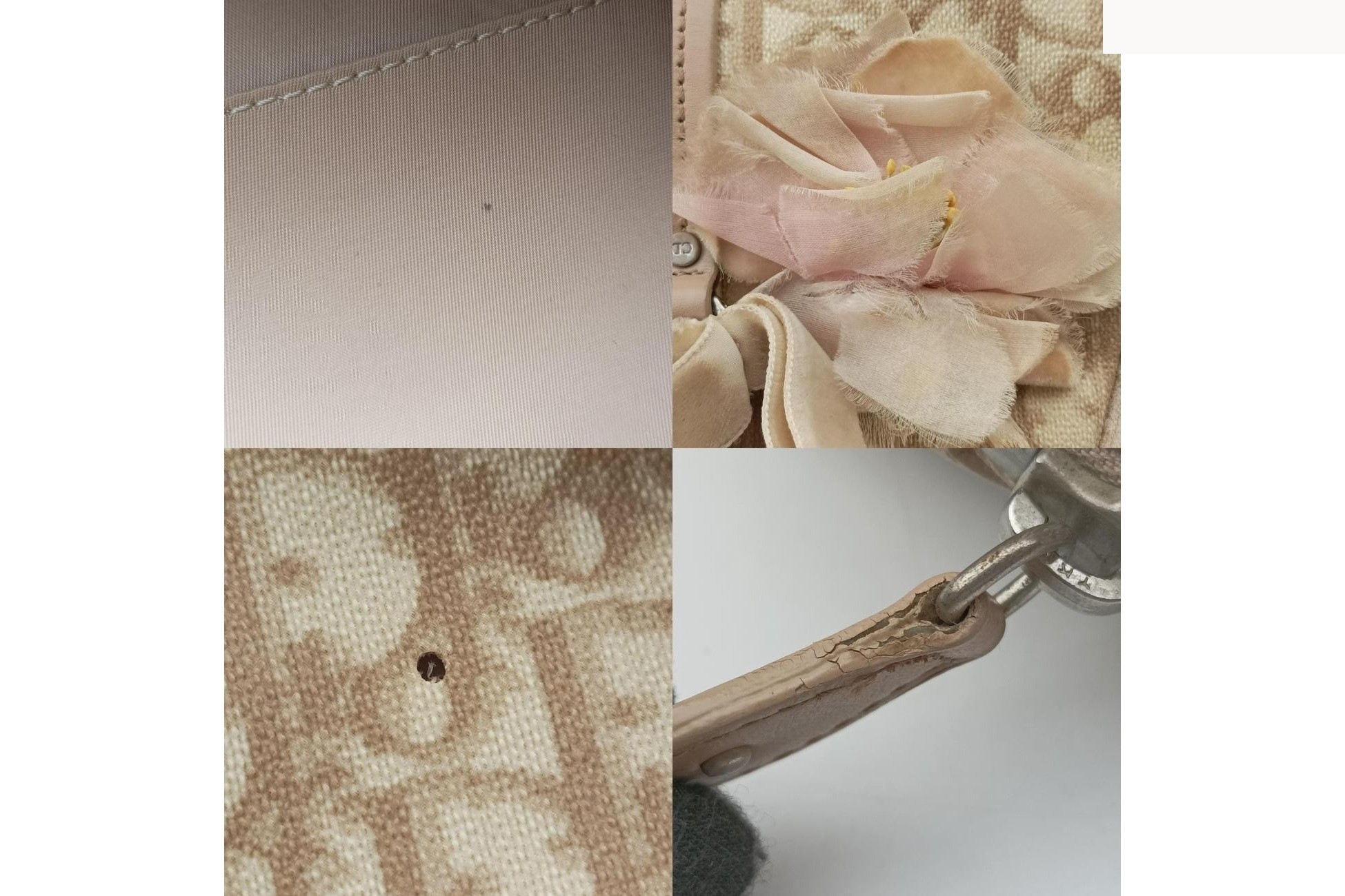 Romantic Trotter PVC Coated Canvas x Velour Beige x Pink — view 9