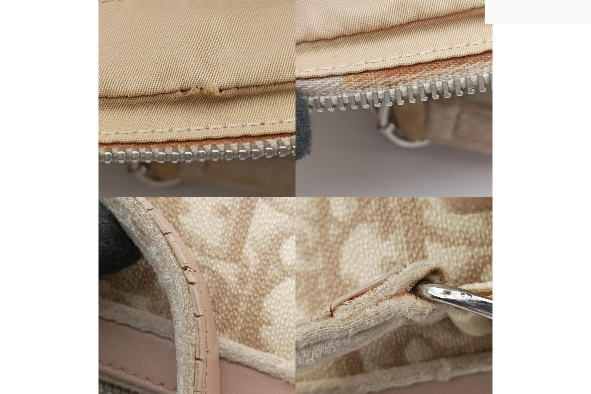 Romantic Trotter PVC Coated Canvas x Velour Beige x Pink — view 10