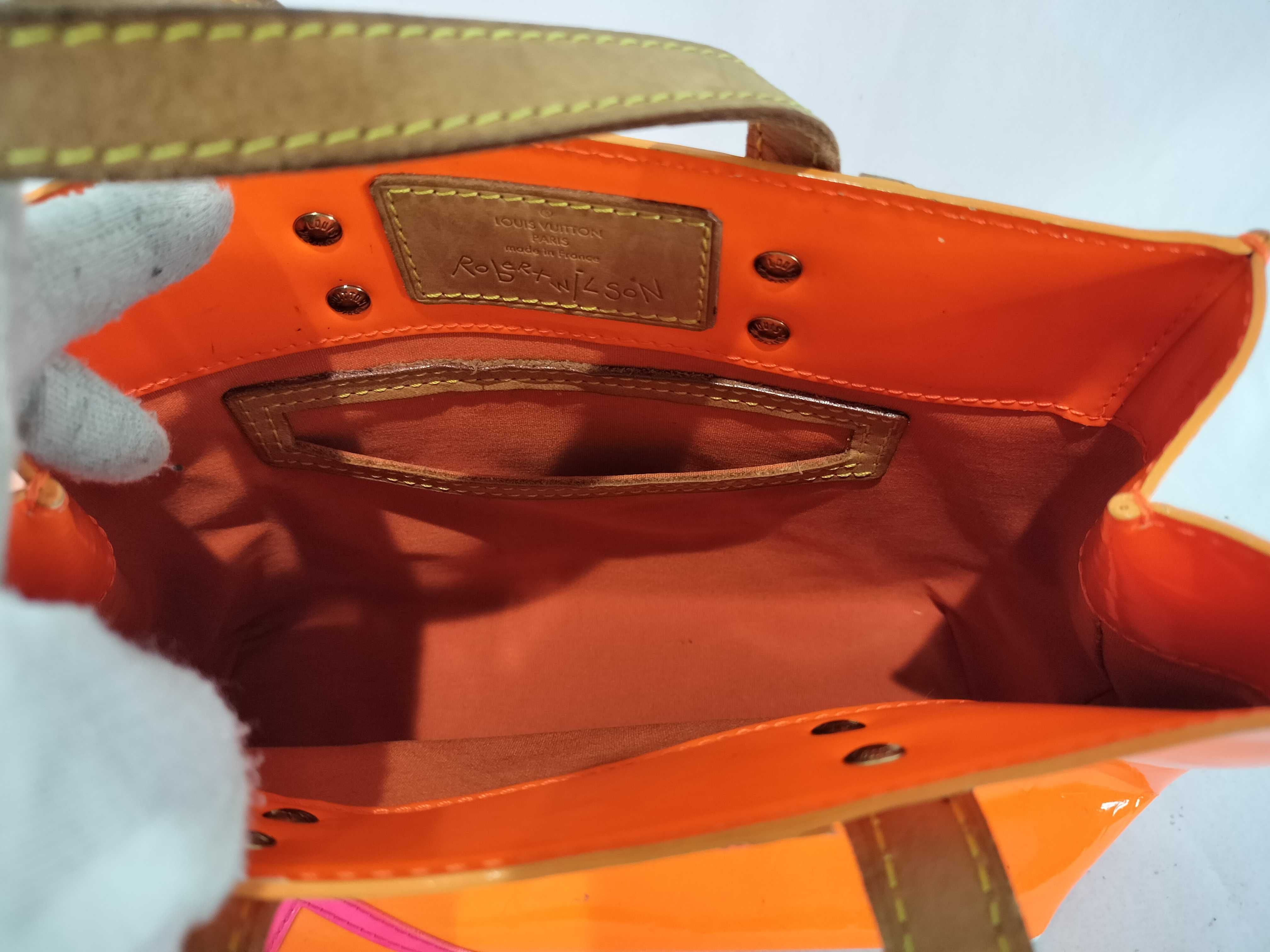 Vernis LV Fluorescent Lead PM Handbag — view 8
