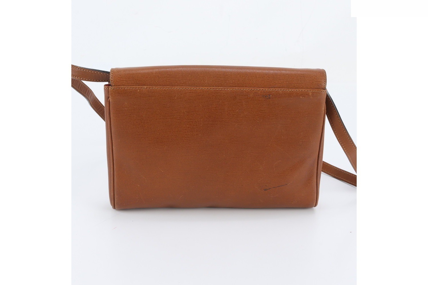 Lizard embossed leather shoulder bag — view 3