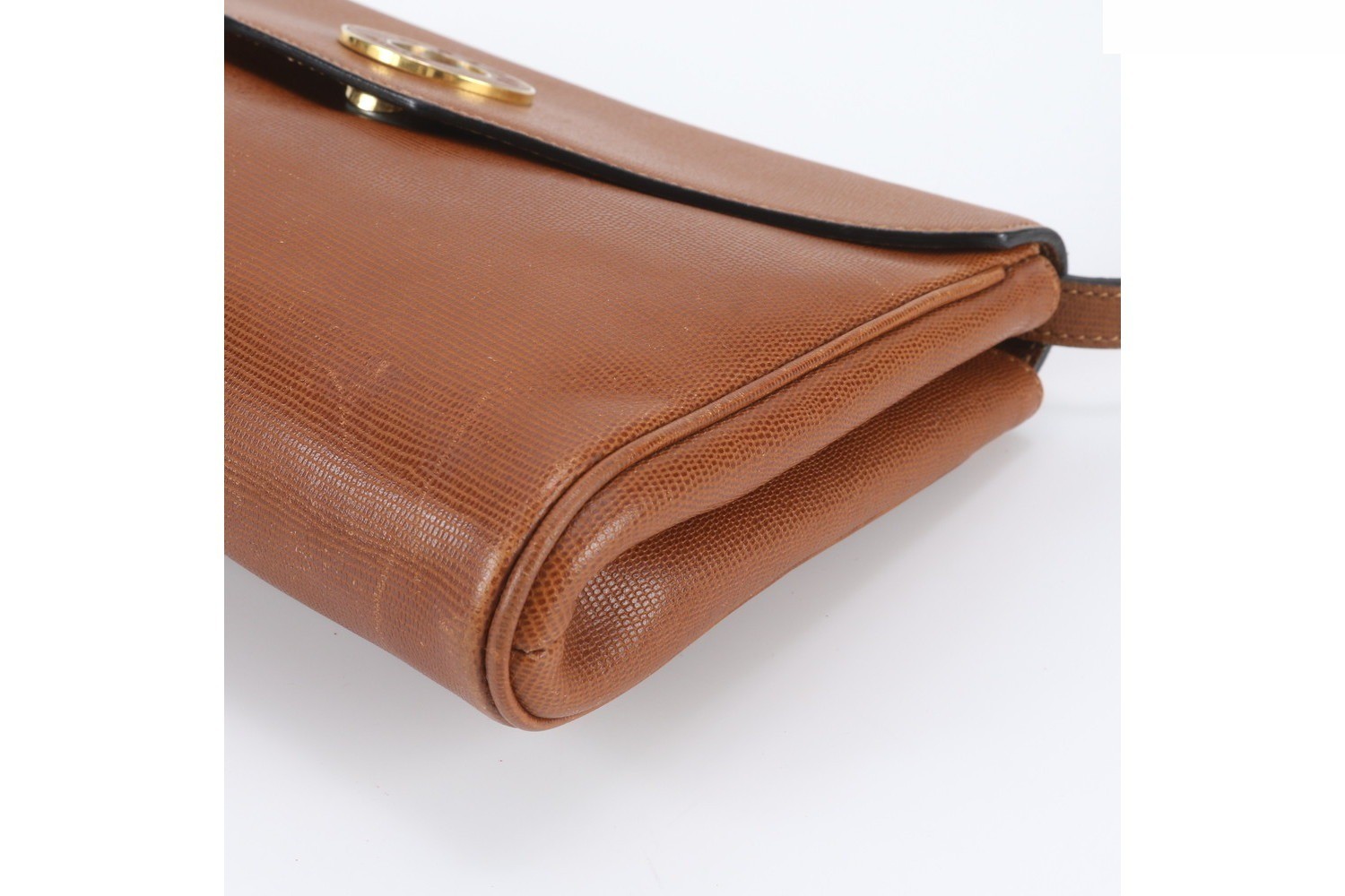 Lizard embossed leather shoulder bag — view 4