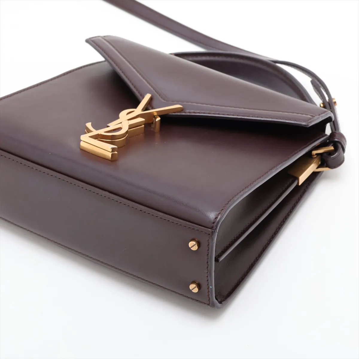 Cassandra 623930 Leather 2-Way Handbag, Bordeaux — view 3