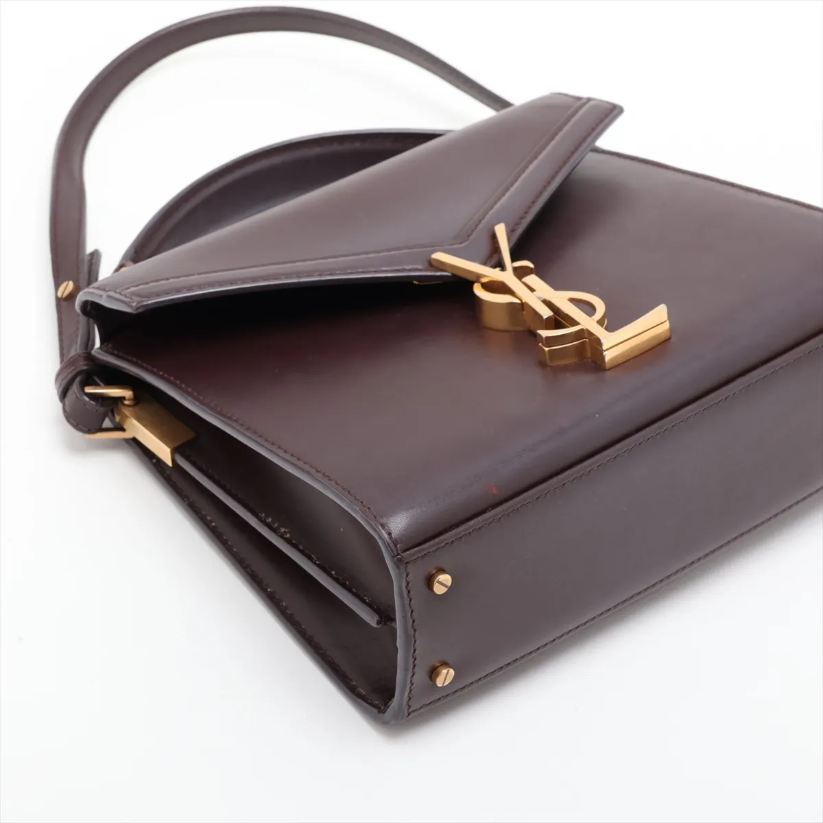 Cassandra 623930 Leather 2-Way Handbag, Bordeaux — view 4